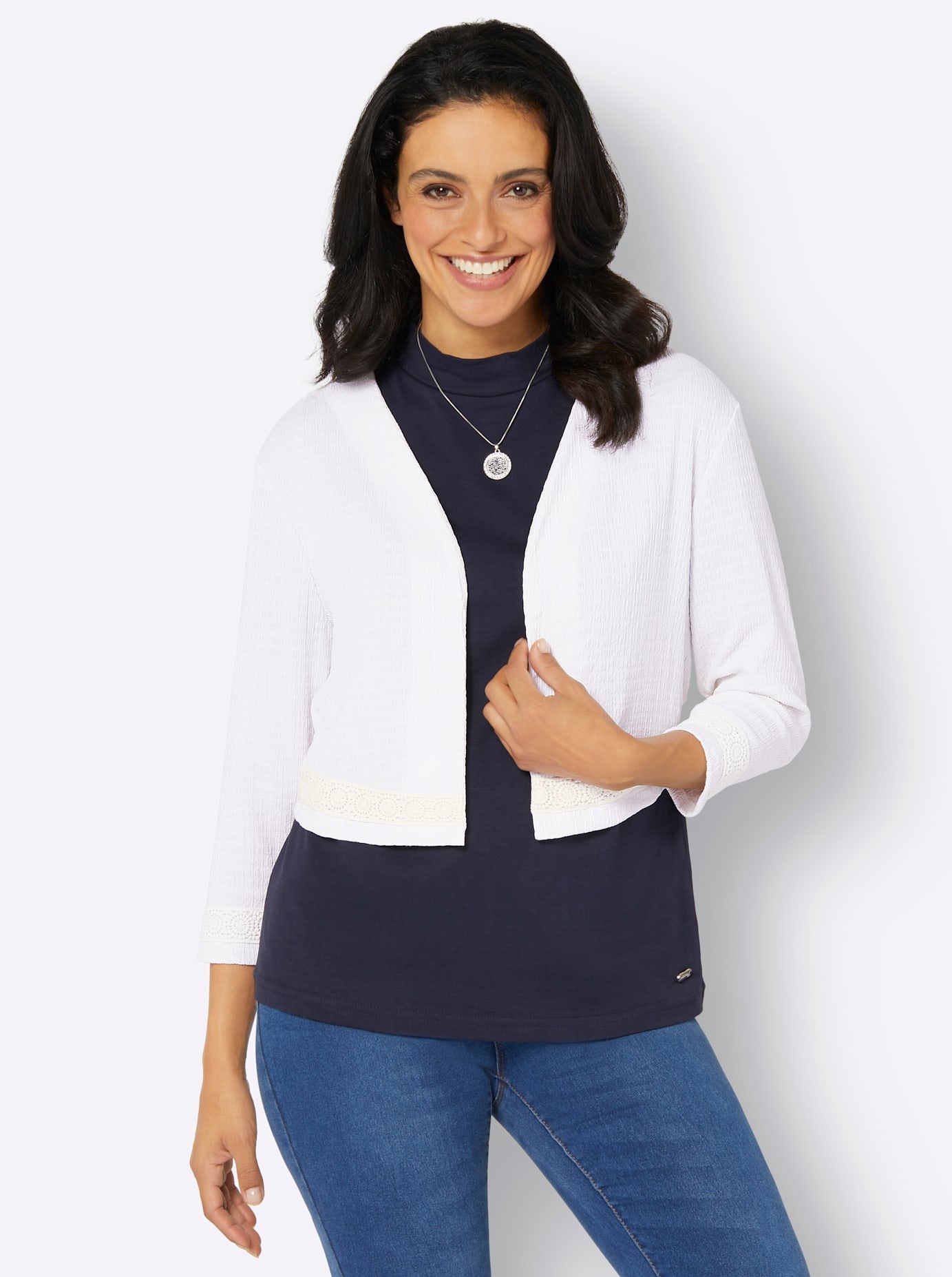 Inspirationen Shirtjacke "Shirtbolero" 1 Stk. günstig online kaufen