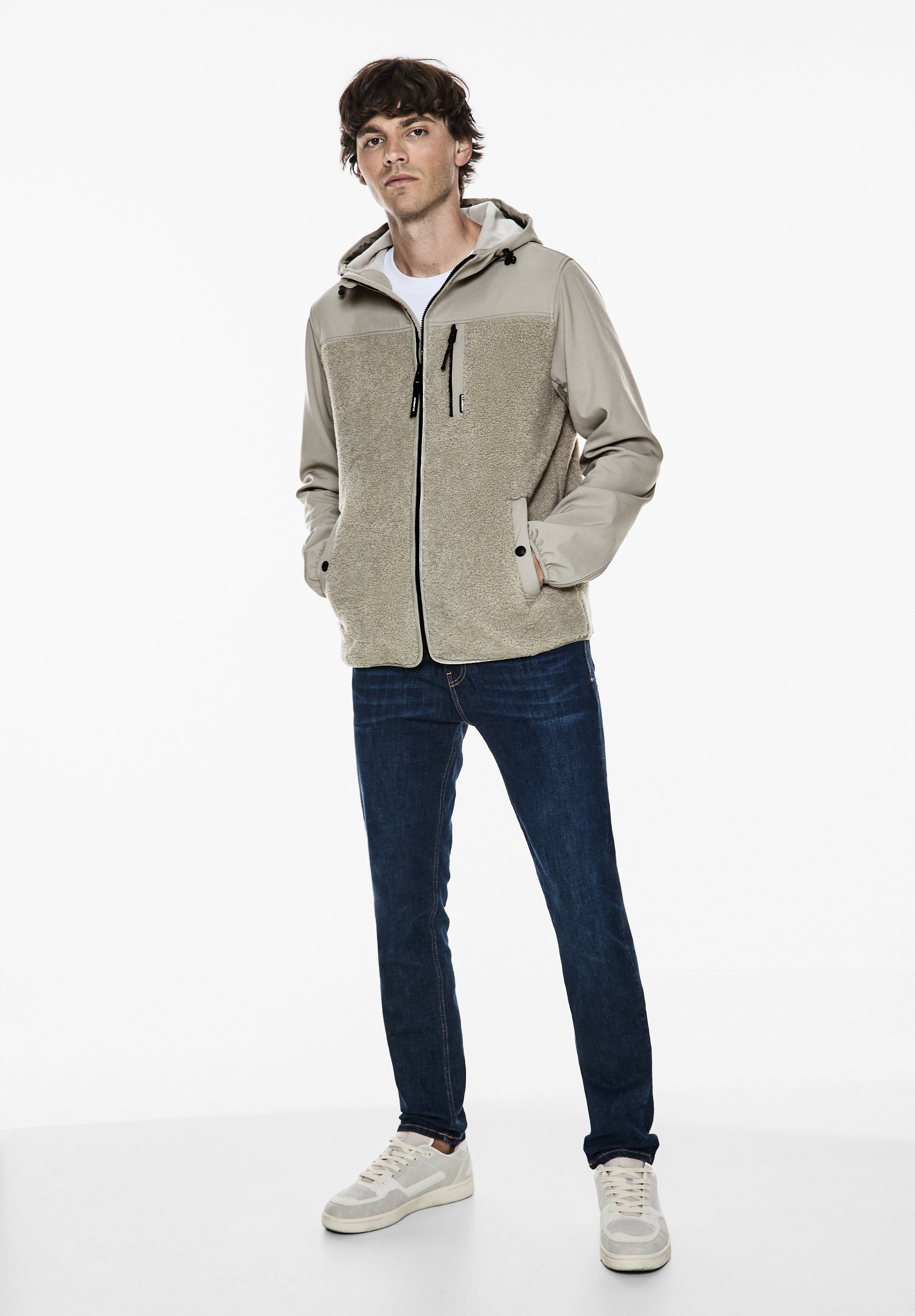 STREET ONE MEN Softshelljacke, mit Kapuze, mit Kapuze