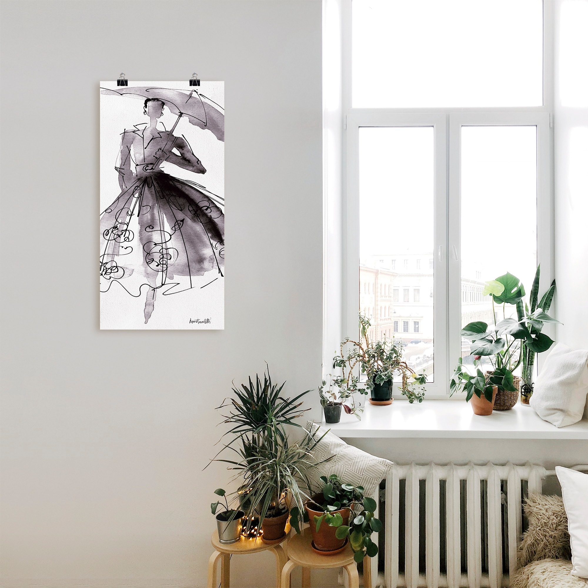 Artland Wandbild »Mode Skizzenbuch VI«, Mode, (1 St.), als Leinwandbild, Poster, Wandaufkleber in verschied. Größen
