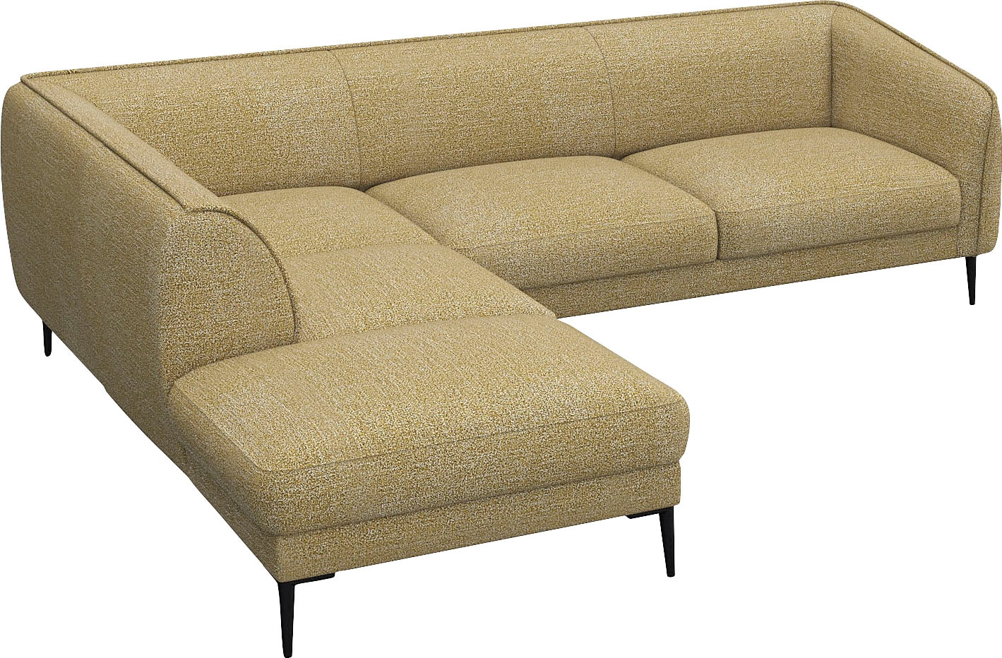 FLEXLUX Ecksofa "Belle Designsofa, L-Form, B/T 268/209 cm", Skandinavisches günstig online kaufen