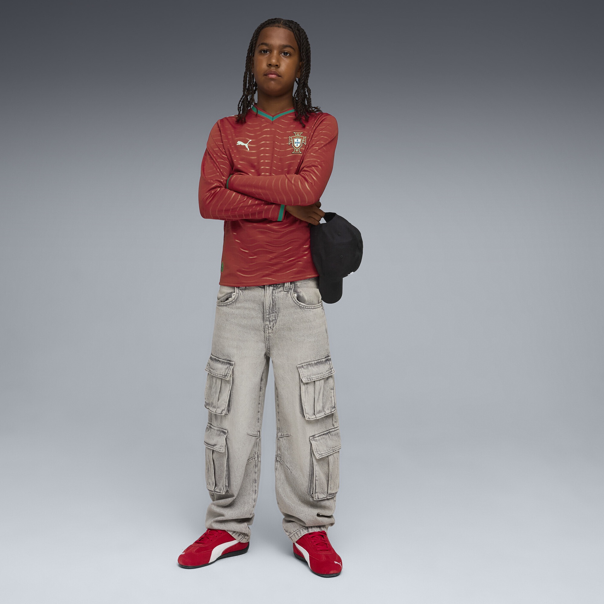 PUMA Trainingsshirt »Portugal 2026 Langarm-Heimtrikot Jugendliche«