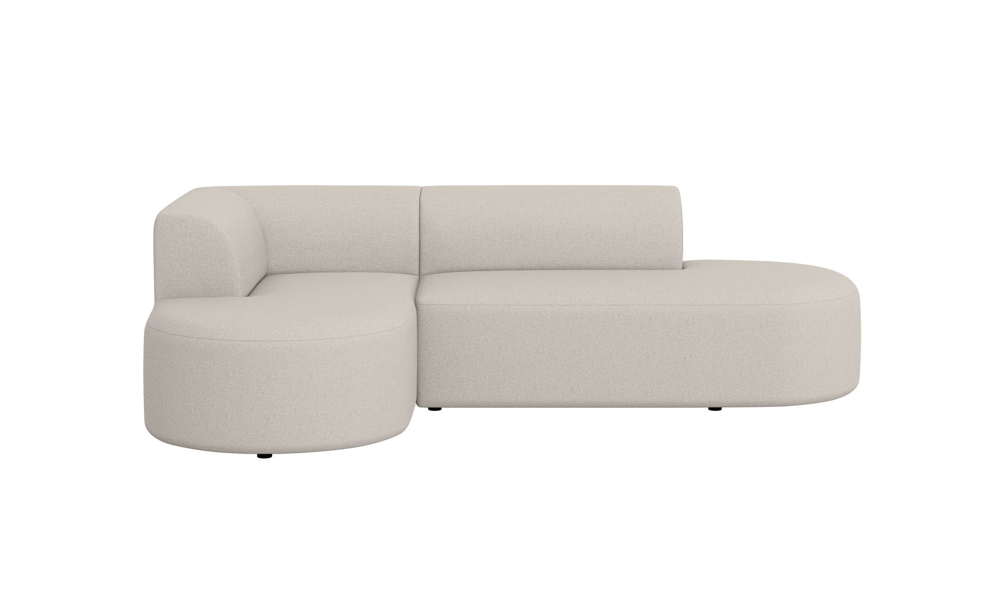 andas Ecksofa »Ecksofa Tvinne mit Ottomane links oder rechts bestellbar«, L-Form, mit Wellenunterfederung, BxTxH 260x170x73 cm