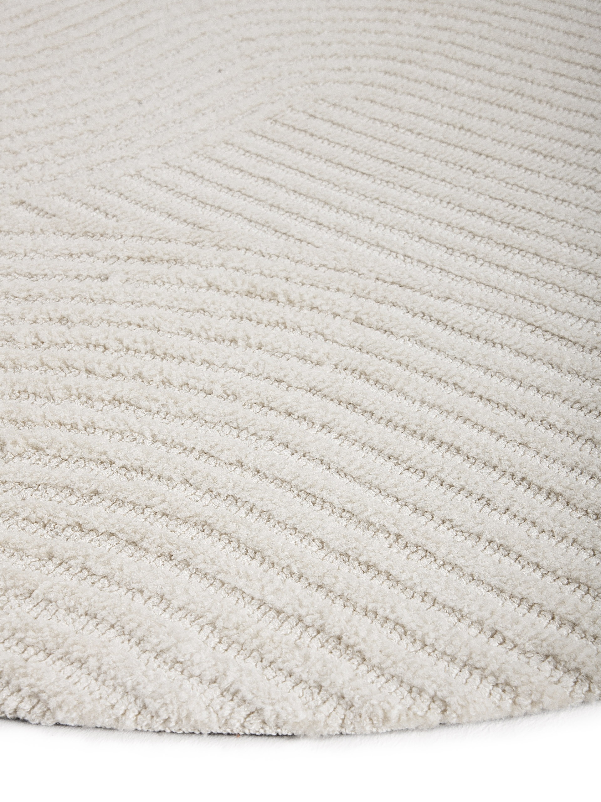 carpetfine Teppich »Holly Zen 3«, rund, 12 mm Höhe, Hoch-Tief-Effekt, geometrisch, Zeitloses Design, dekoratives Highlight