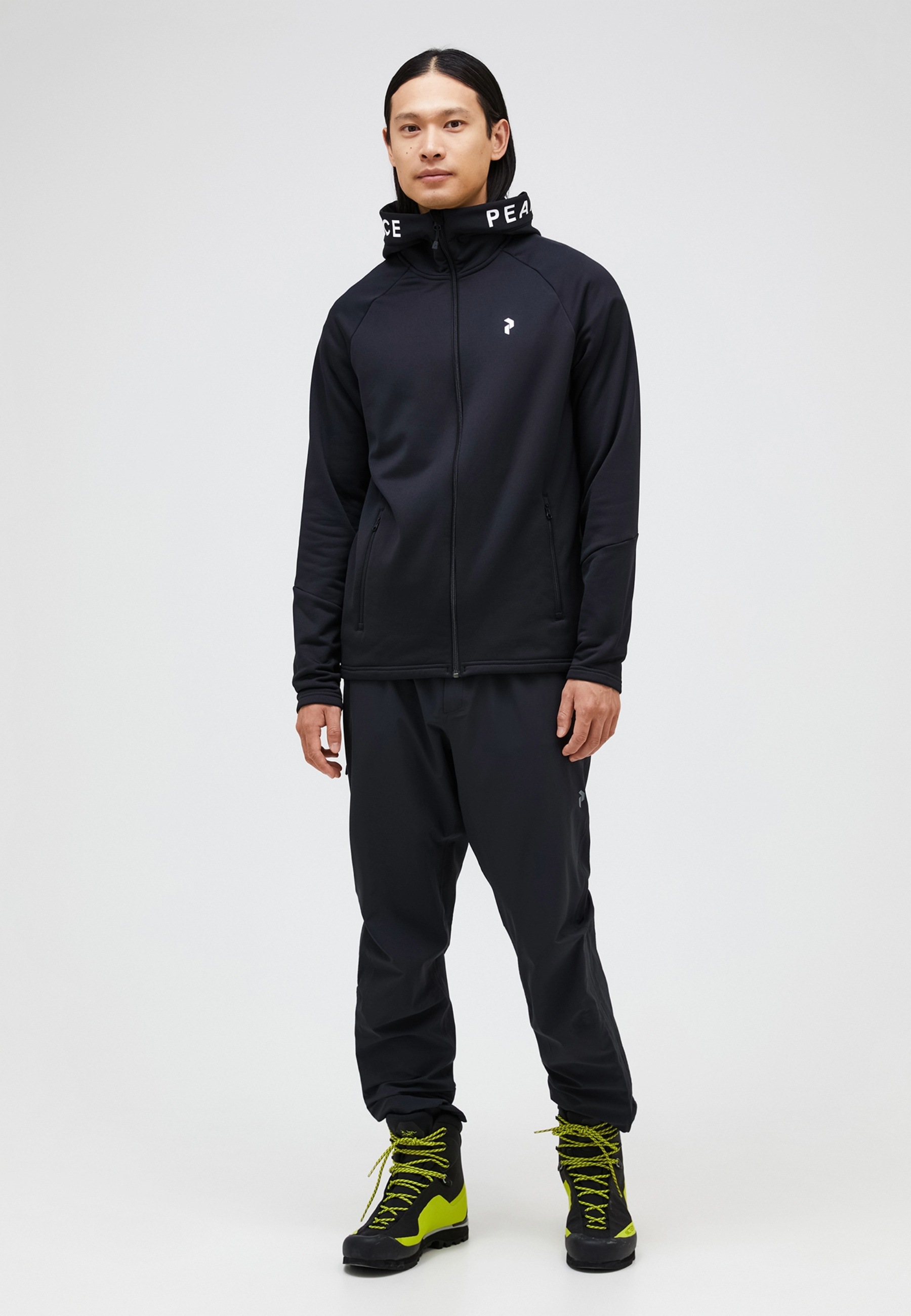 Peak Performance Fleecejacke »M Rider Zip Hood« mit Label-Applikationen