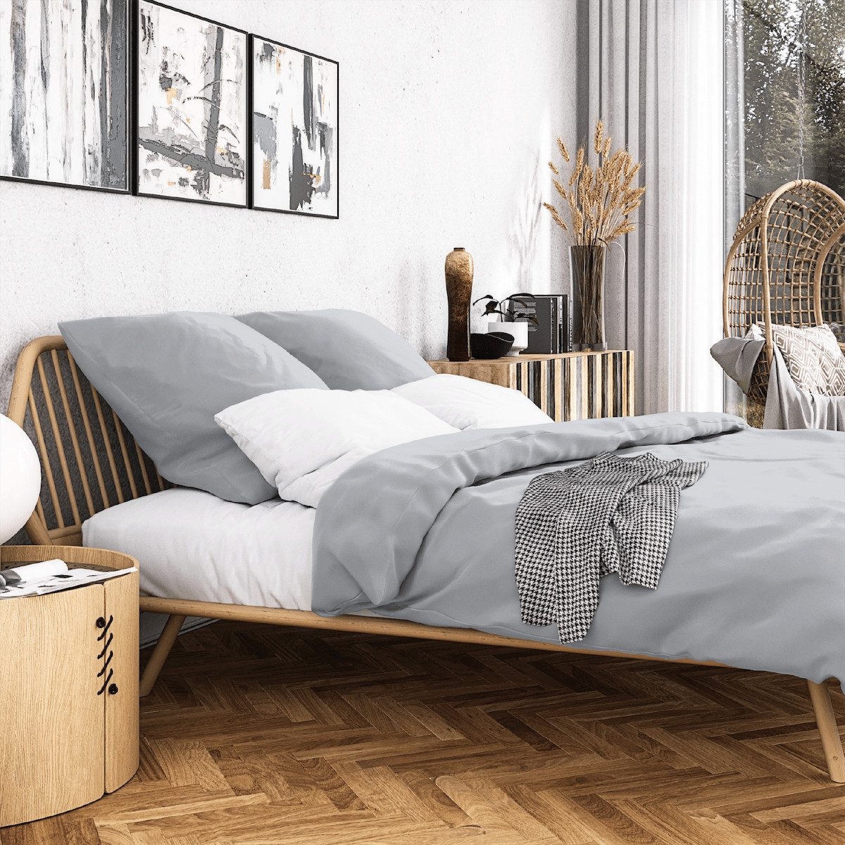 Wolkenfeld Bettwäsche »Wolkenfeld Sommer Bettwäsche Mako-Satin Baumwolle« 2 Stk. tlg. 135x200 cm, 155x220 & Übergrößen I inkl. Kissenbezüge 80x80