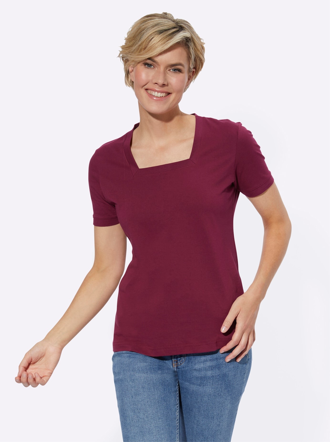 Casual Looks Kurzarmshirt "Shirt" 1 Stk. tlg. günstig online kaufen