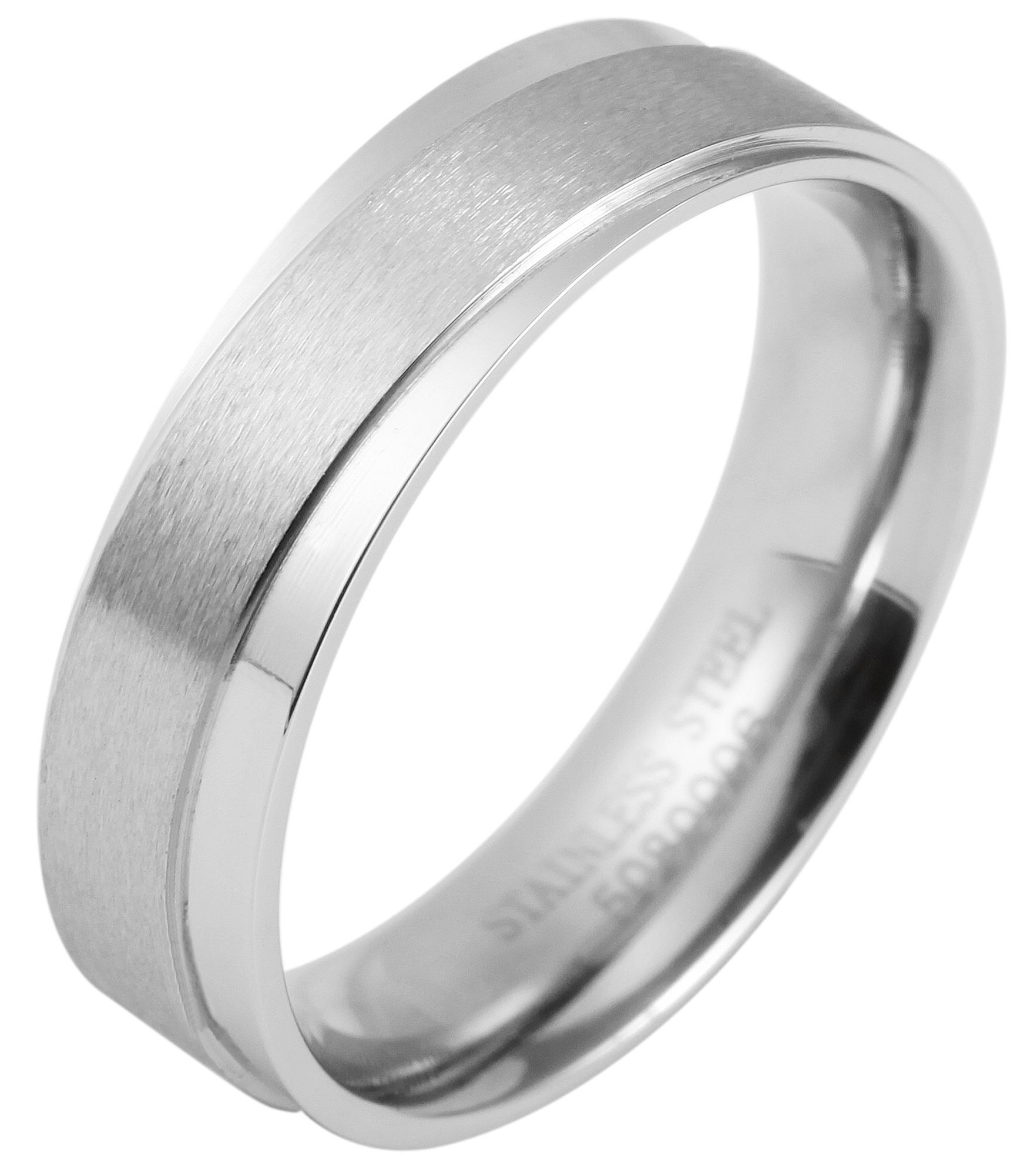 Adelia´s Fingerring »Herren Ring aus Edelstahl«