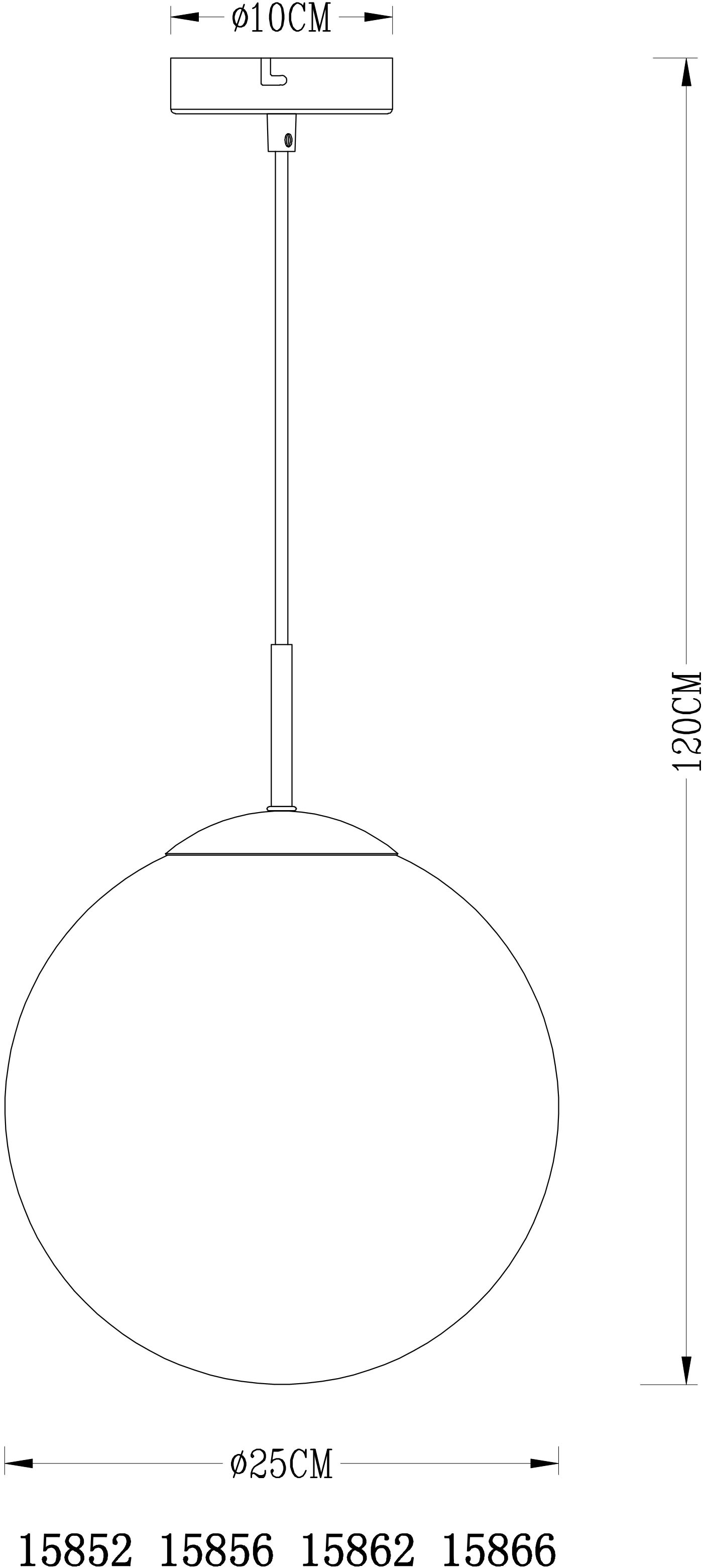 GLOBO LIGHTING Hängeleuchte »VARUS« E27 1 Stk. Hängeleuchte für Esszimmer Nickel matt