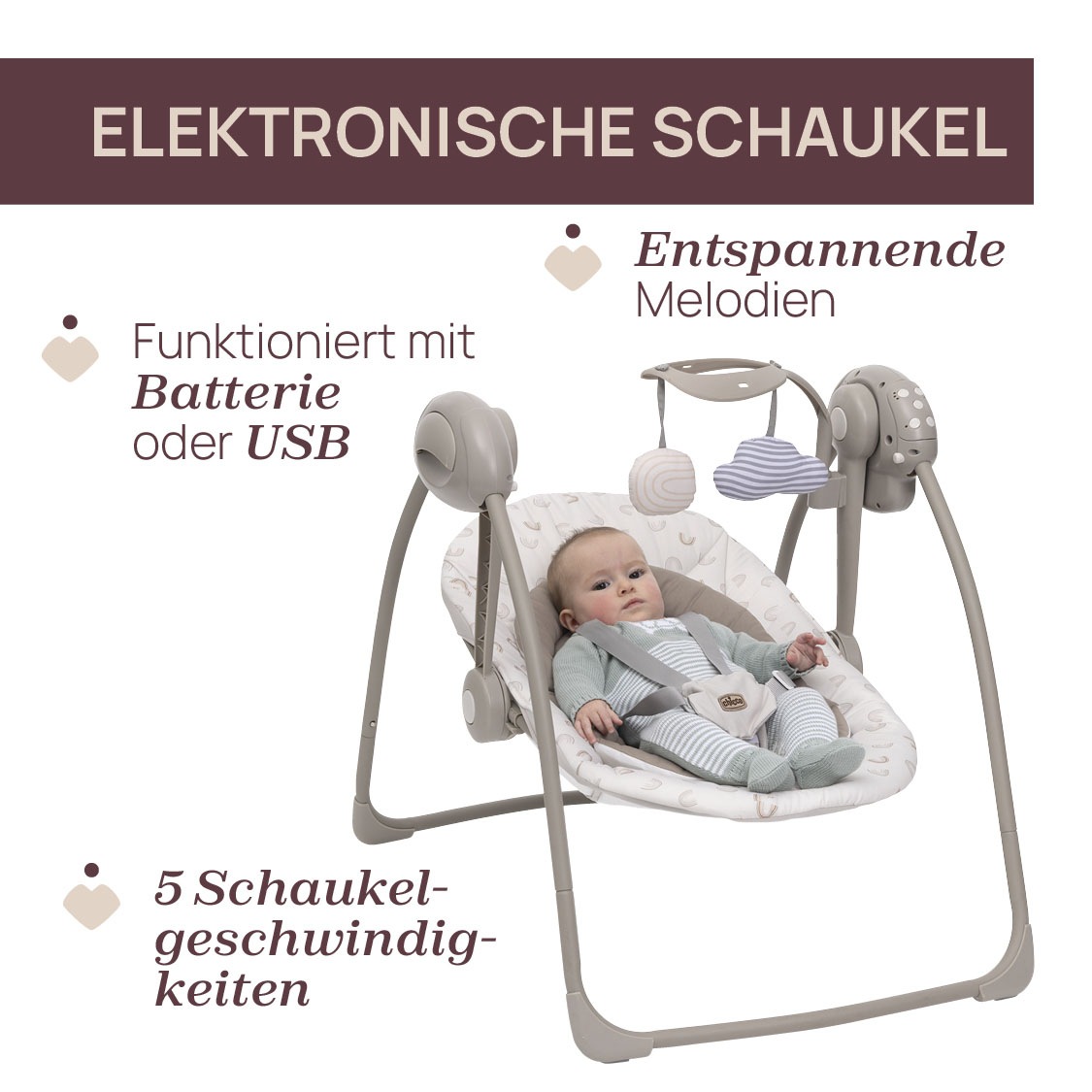 Chicco Babywippe »Swing & Play« bis 9 kg