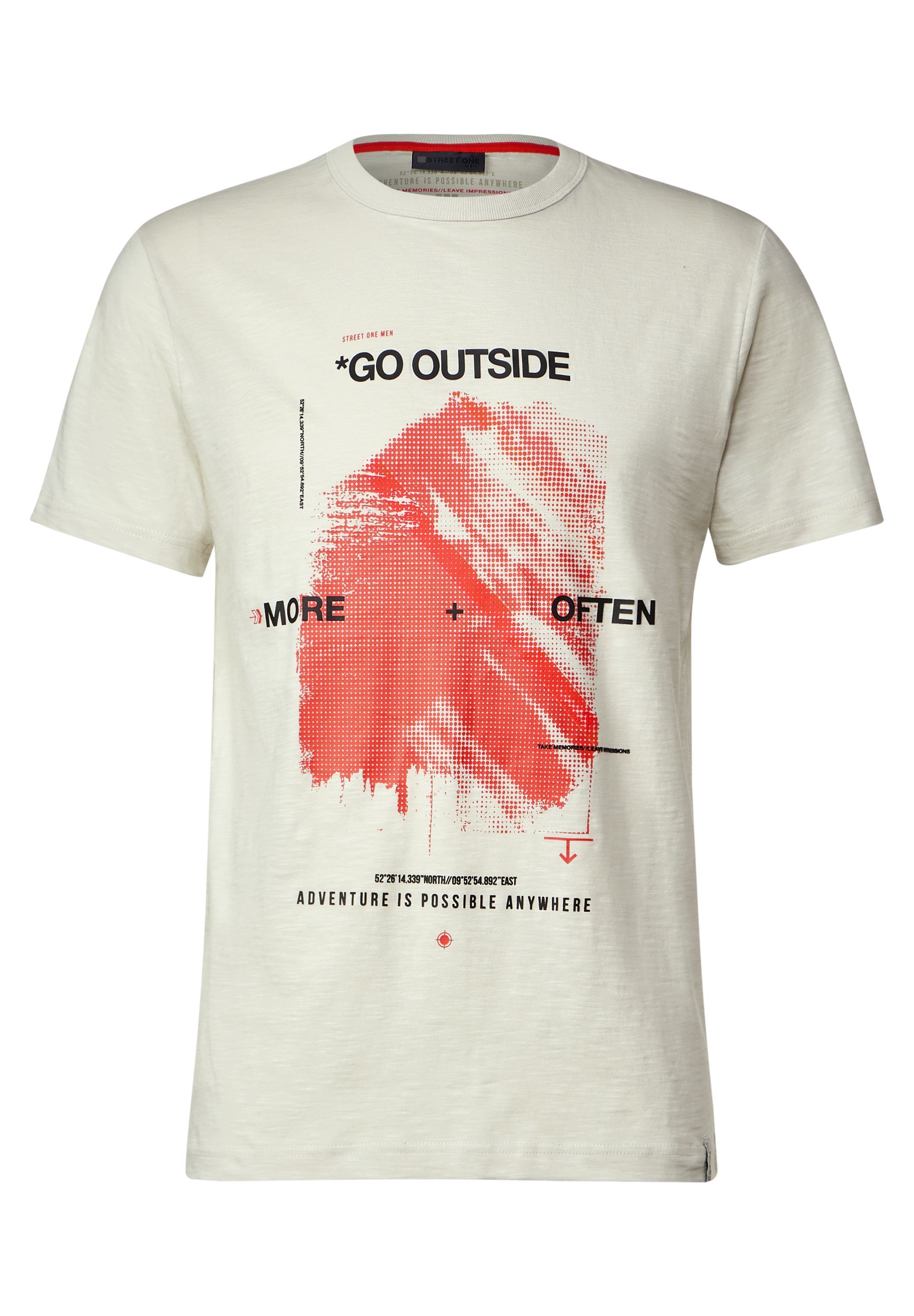 STREET ONE MEN T-Shirt, aus reiner Baumwolle