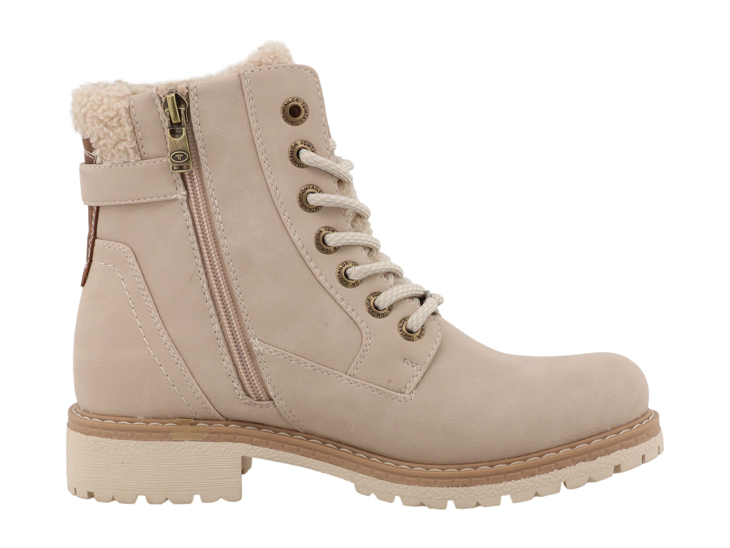 TOM TAILOR Winterboots  Workerboots, Hiking Boot mit Blockabsatz