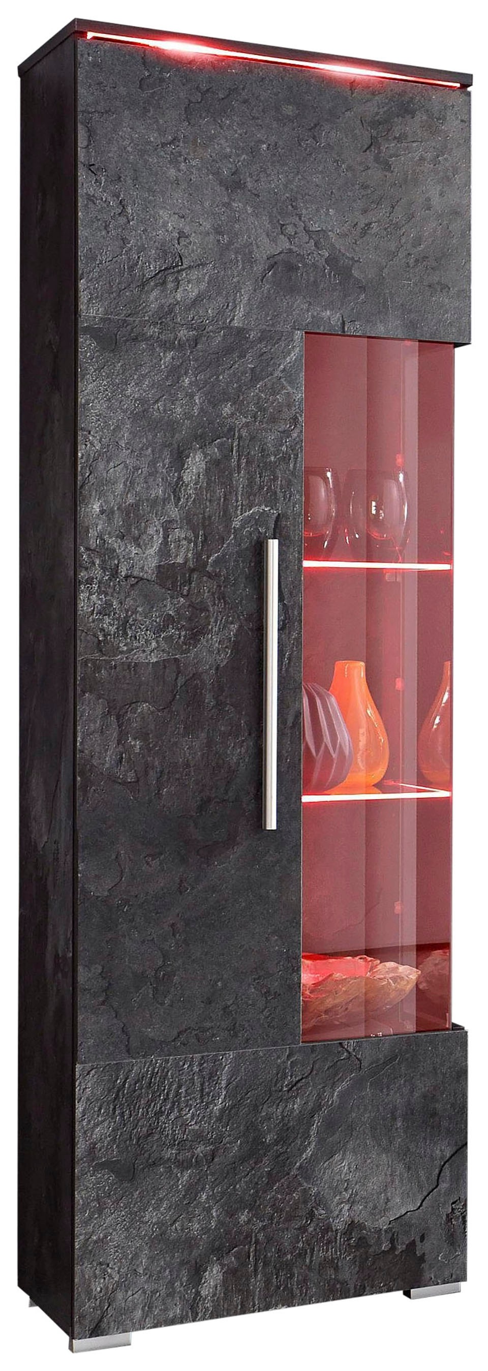 OTTO home Vitrine "India,Höhe 160cm stilvolle Glasvitrine mit verstellbare günstig online kaufen