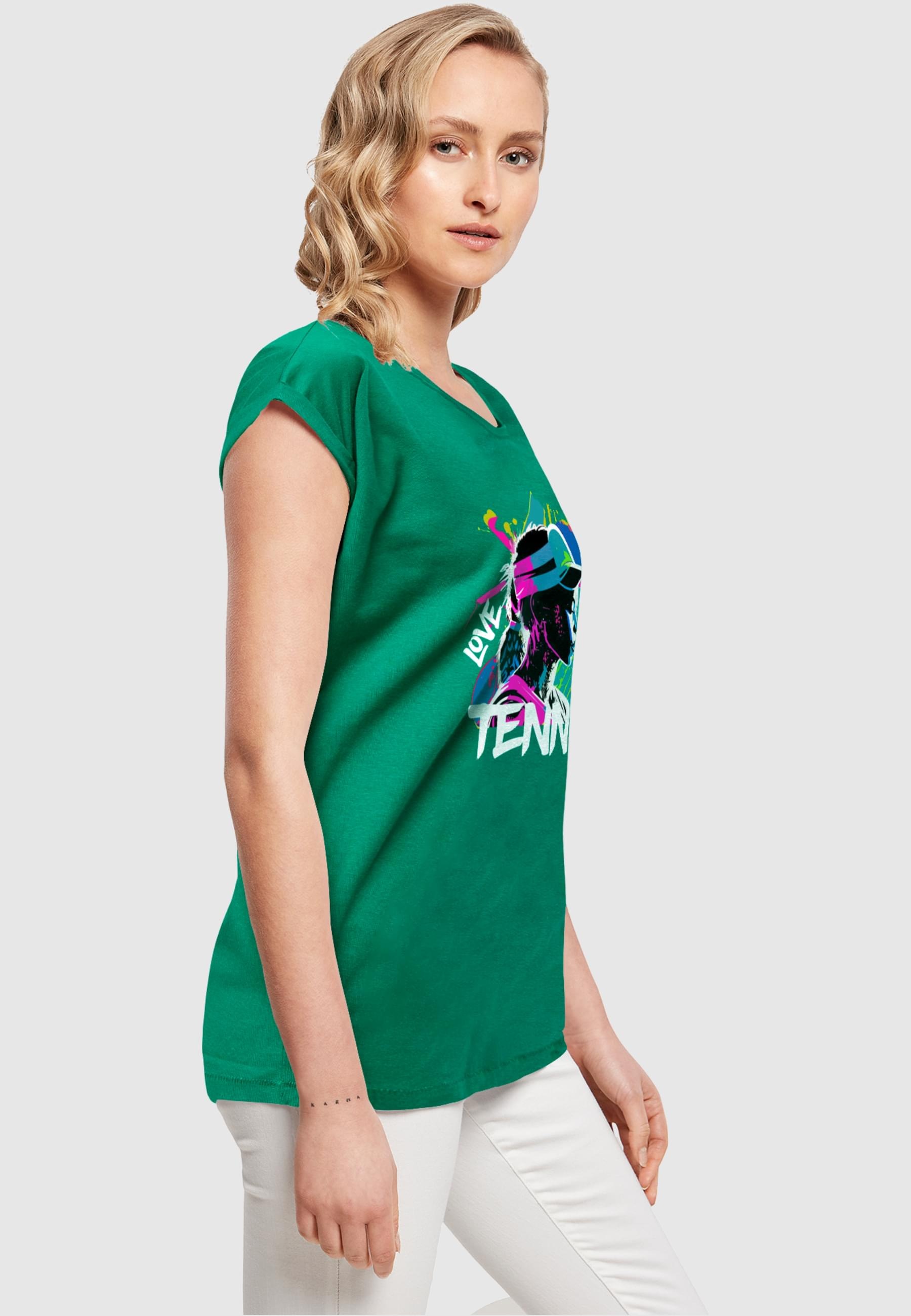 Merchcode T-Shirt »Merchcode Damen Ladies Tennis Love, Sweat - T-Shirt«, (1 tlg.)