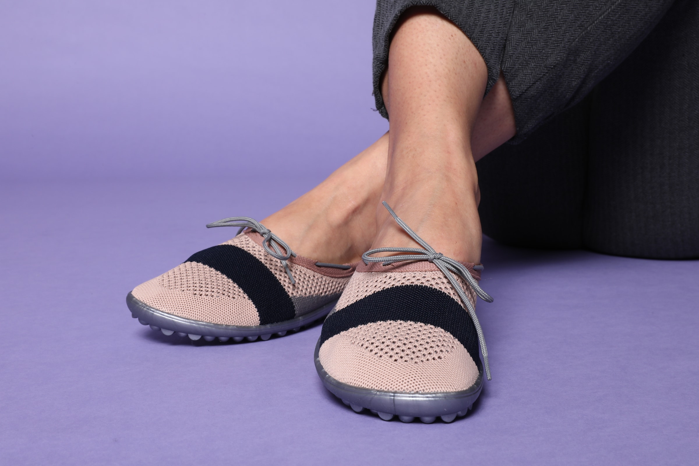 Leguano Barfußschuh »STLYE«, Ballerina, Slipper, Bequemschuh mit Schleife