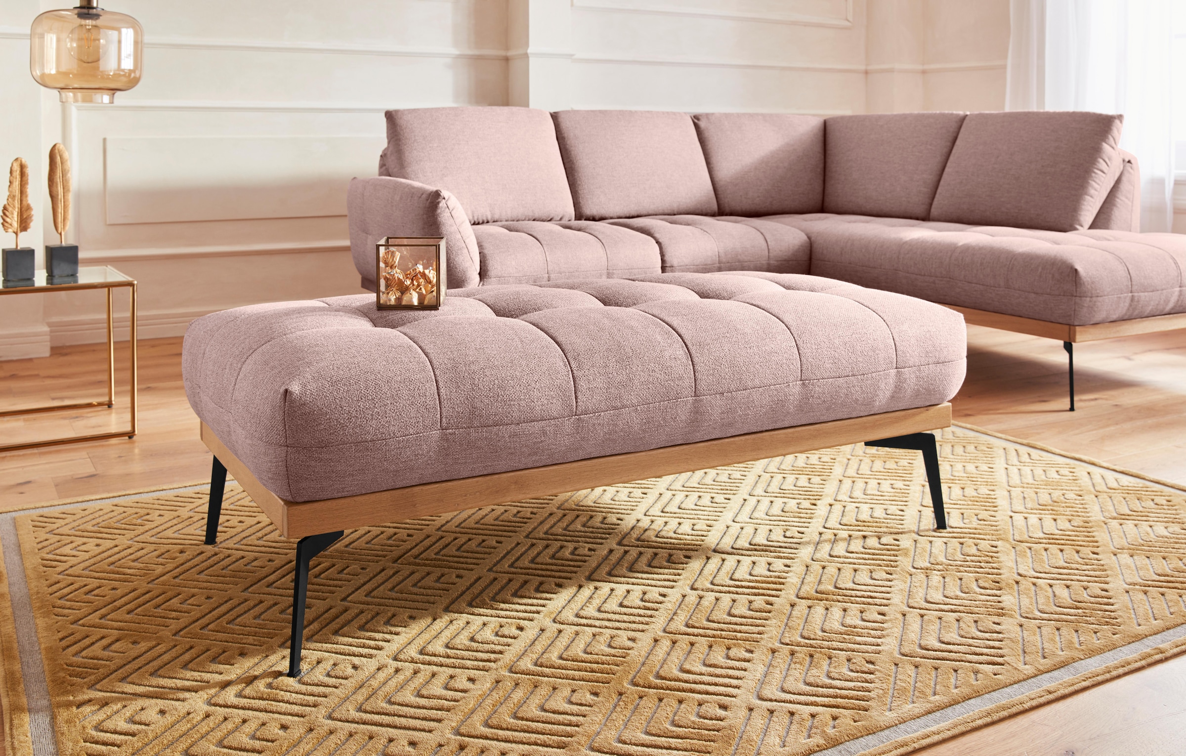 Guido Maria Kretschmer Home&Living Hocker "Palíc, moderner Polsterhocker" günstig online kaufen