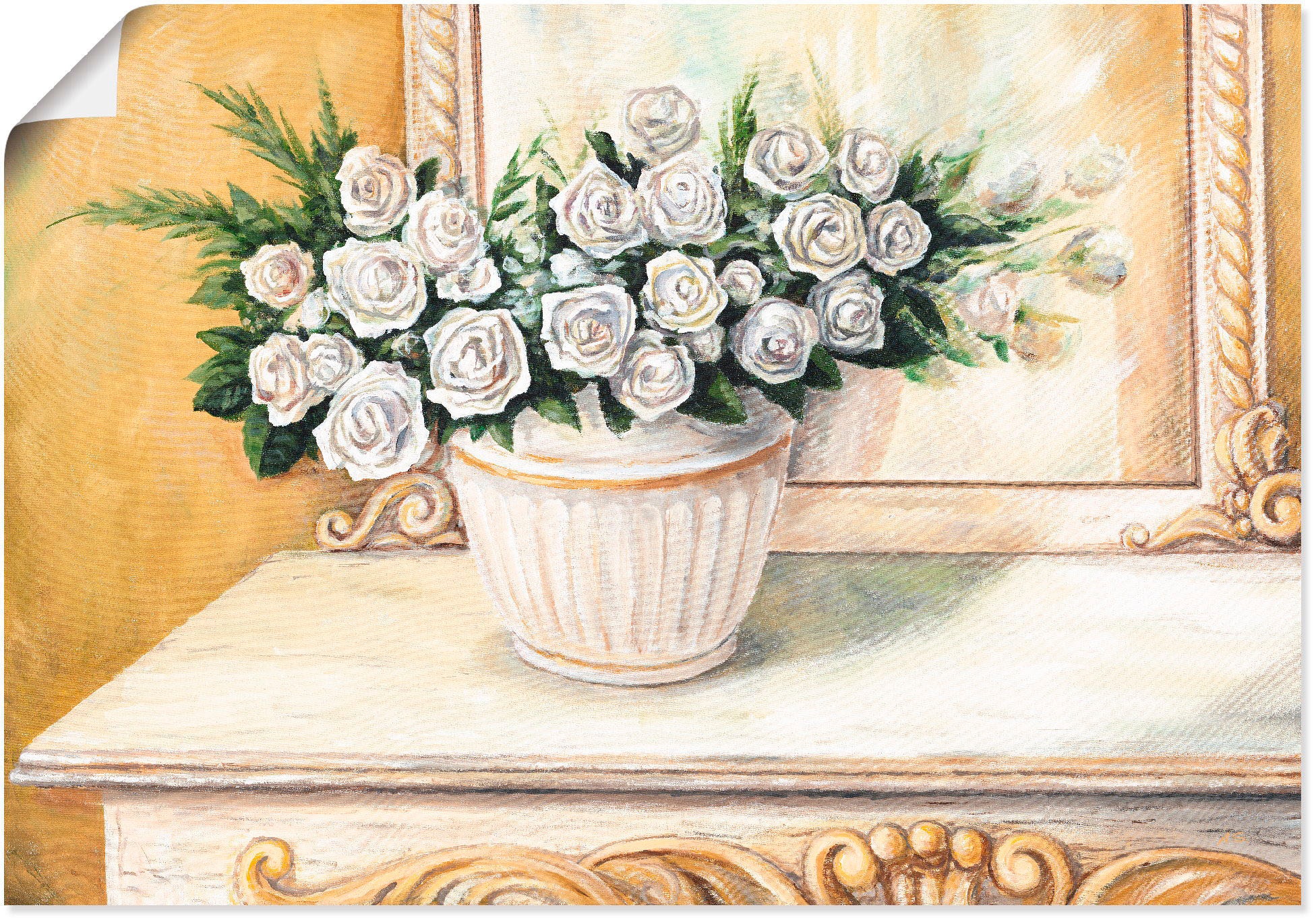 Artland Wandbild »Rosen auf Tisch I«, Blumen, (1 St.), als Alubild, Leinwandbild,... kaufen