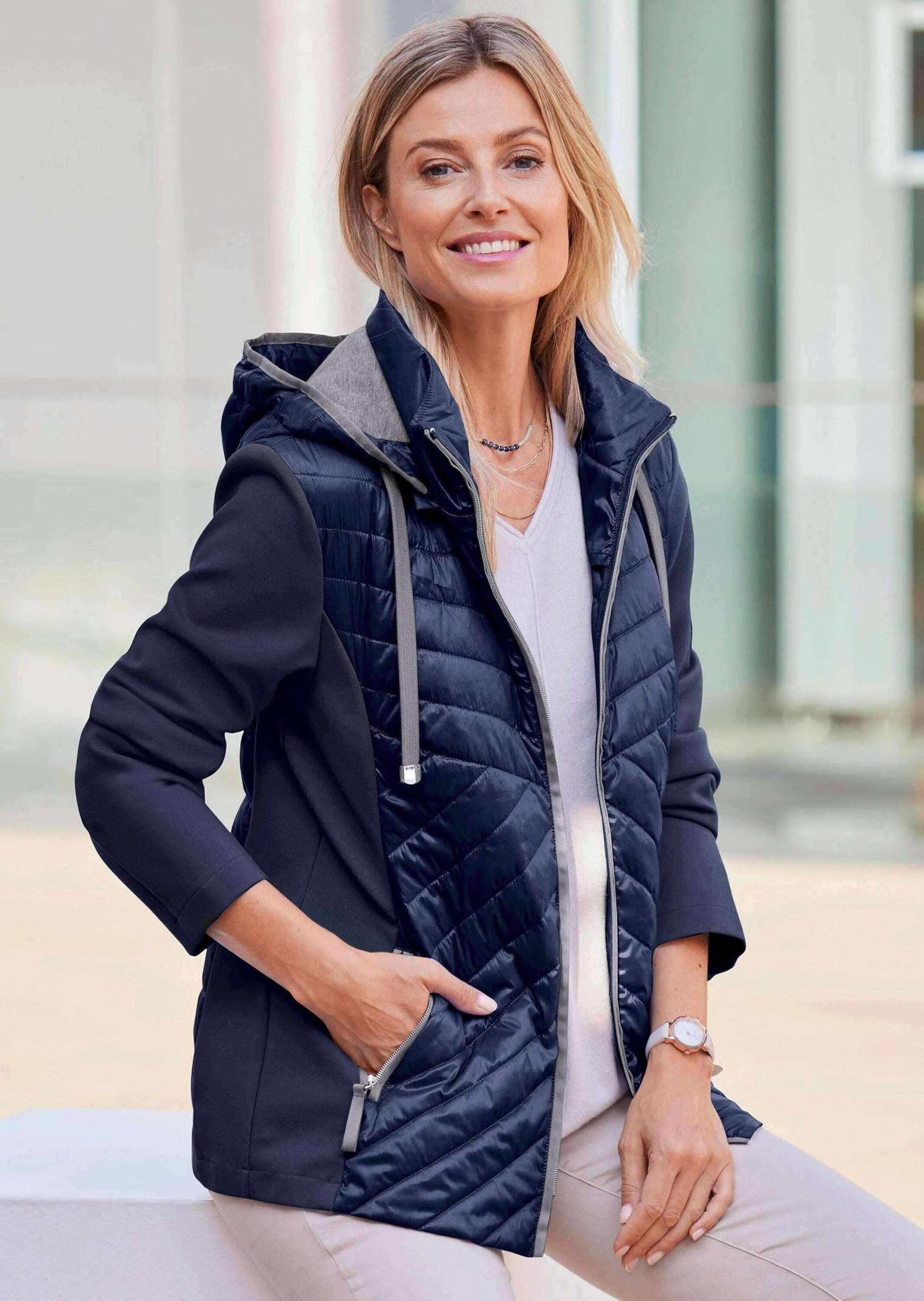 Thumbnail - GOLDNER Kurzjacke "Steppjacke mit abnehmbarer Kapuze"