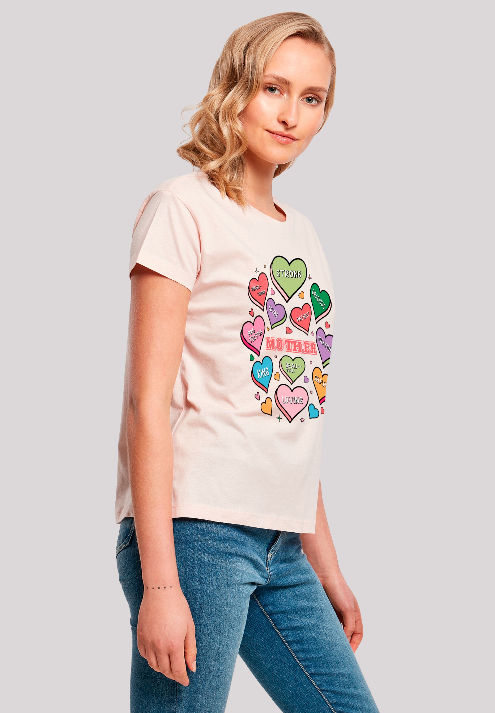 F4NT4STIC T-Shirt »Muttertag Mama Herzen«, Premium Qualität