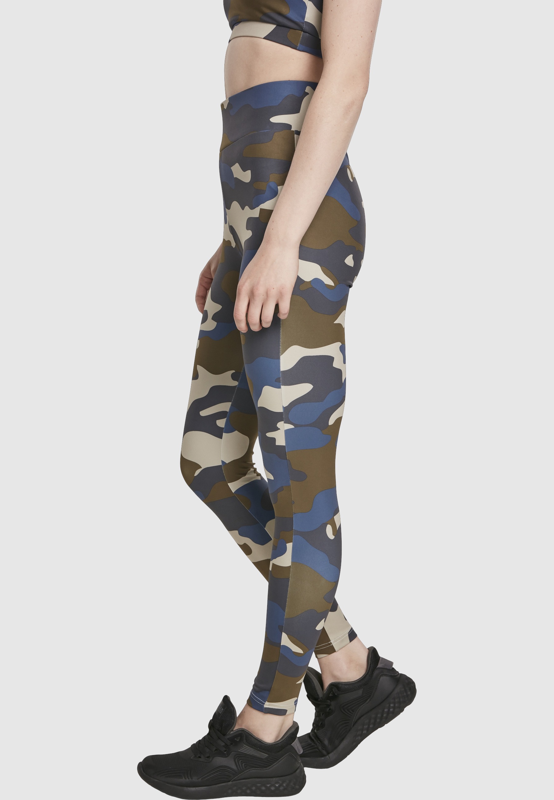 URBAN CLASSICS Leggings »Urban Classics Damen Ladies High Waist Camo Tech Leggings«