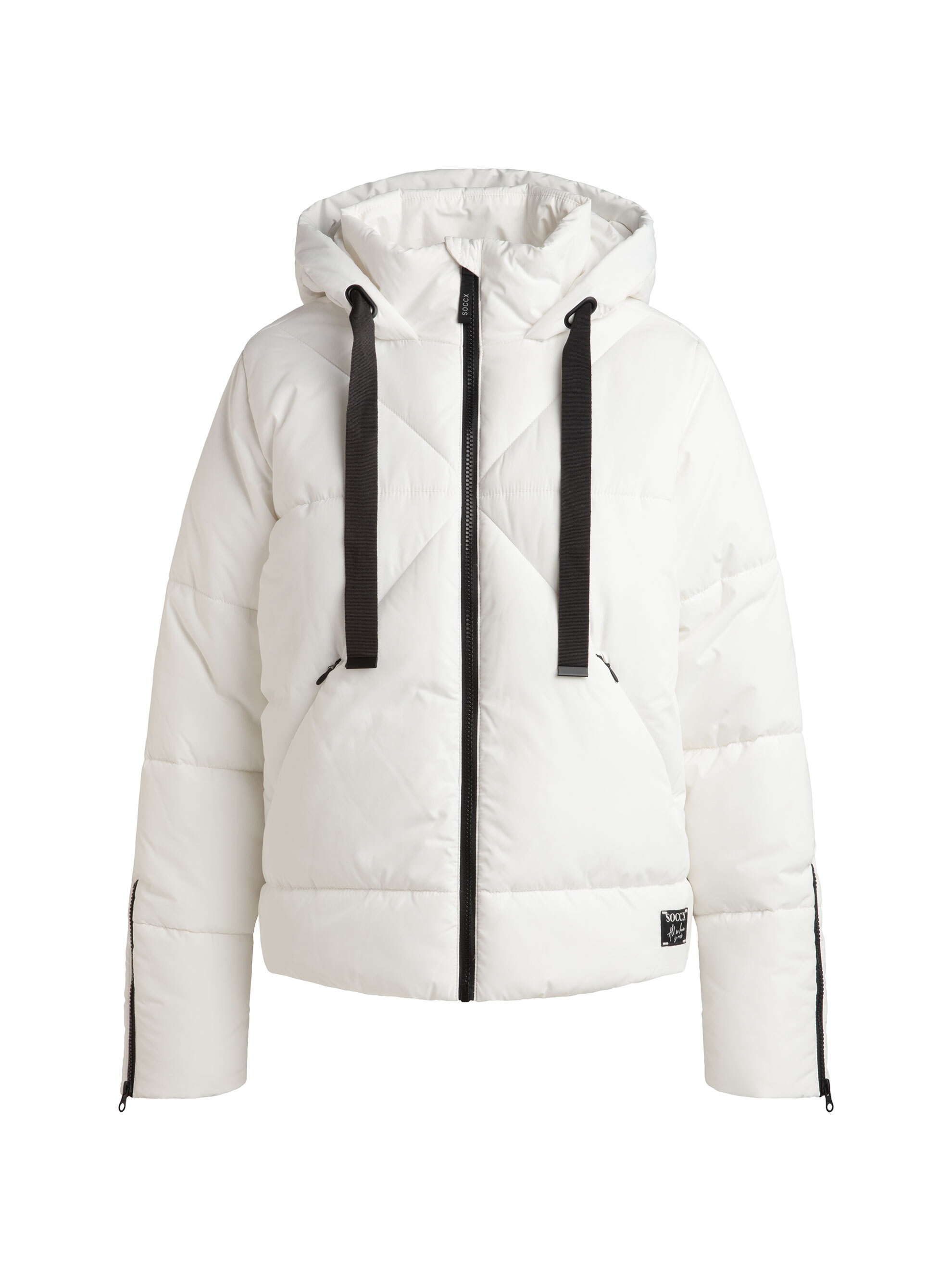 SOCCX Winterjacke mit Kapuze mit Reißverschluss an den Einschubtaschen