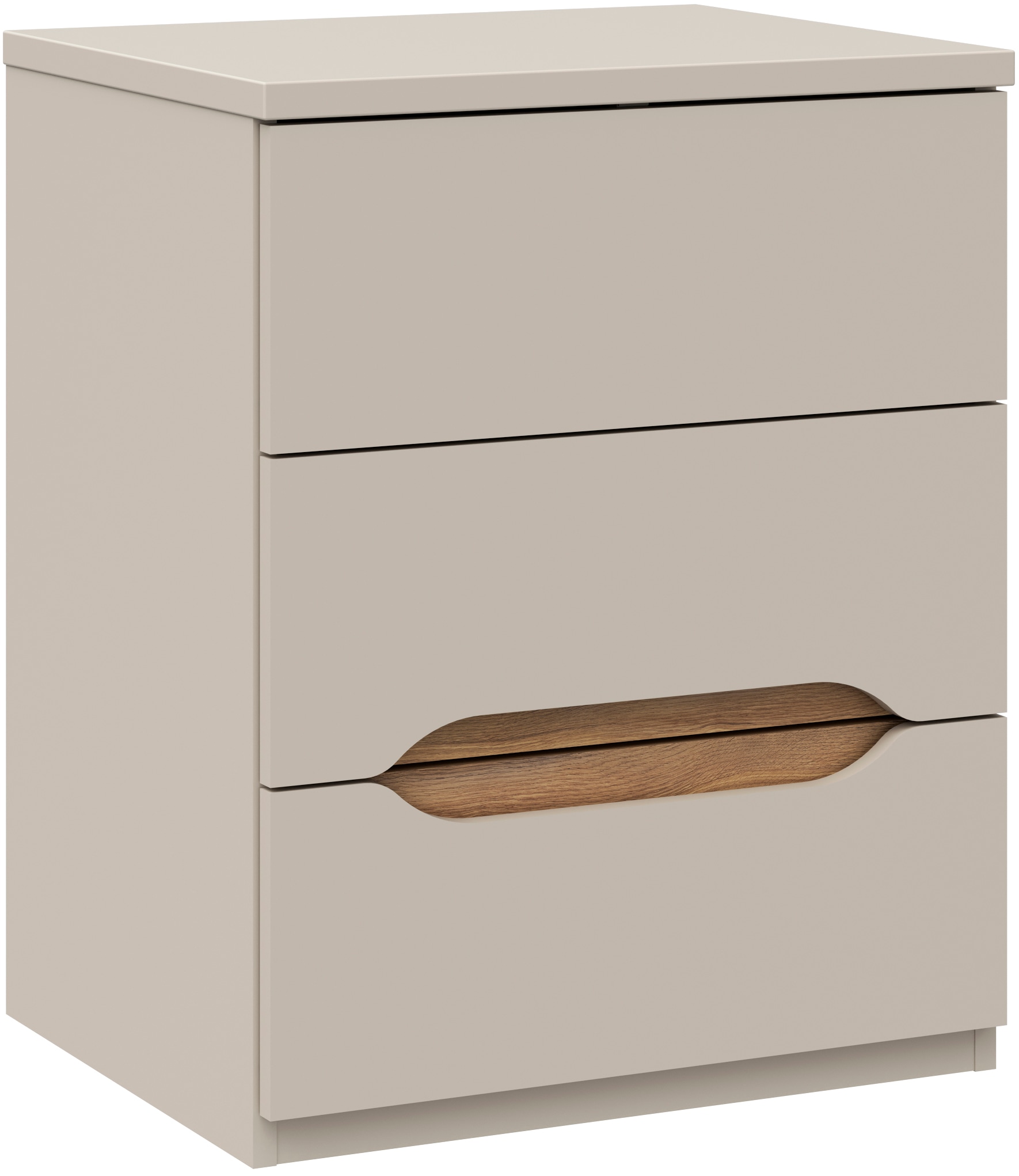 FORTE Nachtkommode, B/H/T 50,4/63,5/41,5 cm Nako passend zum Boxspringbett