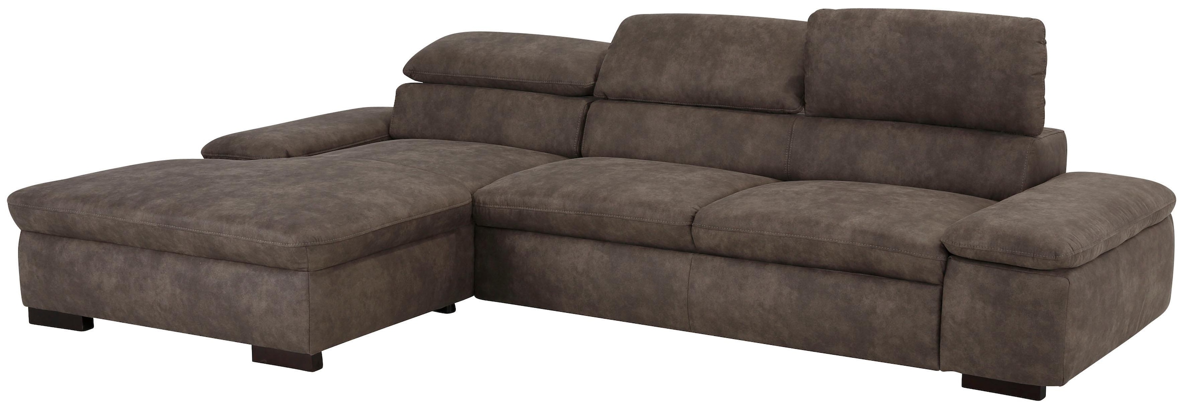 Home affaire Ecksofa »Alberto L-Form«, mit Kopfteilverstellung, wahlweise mit Bettfunktion