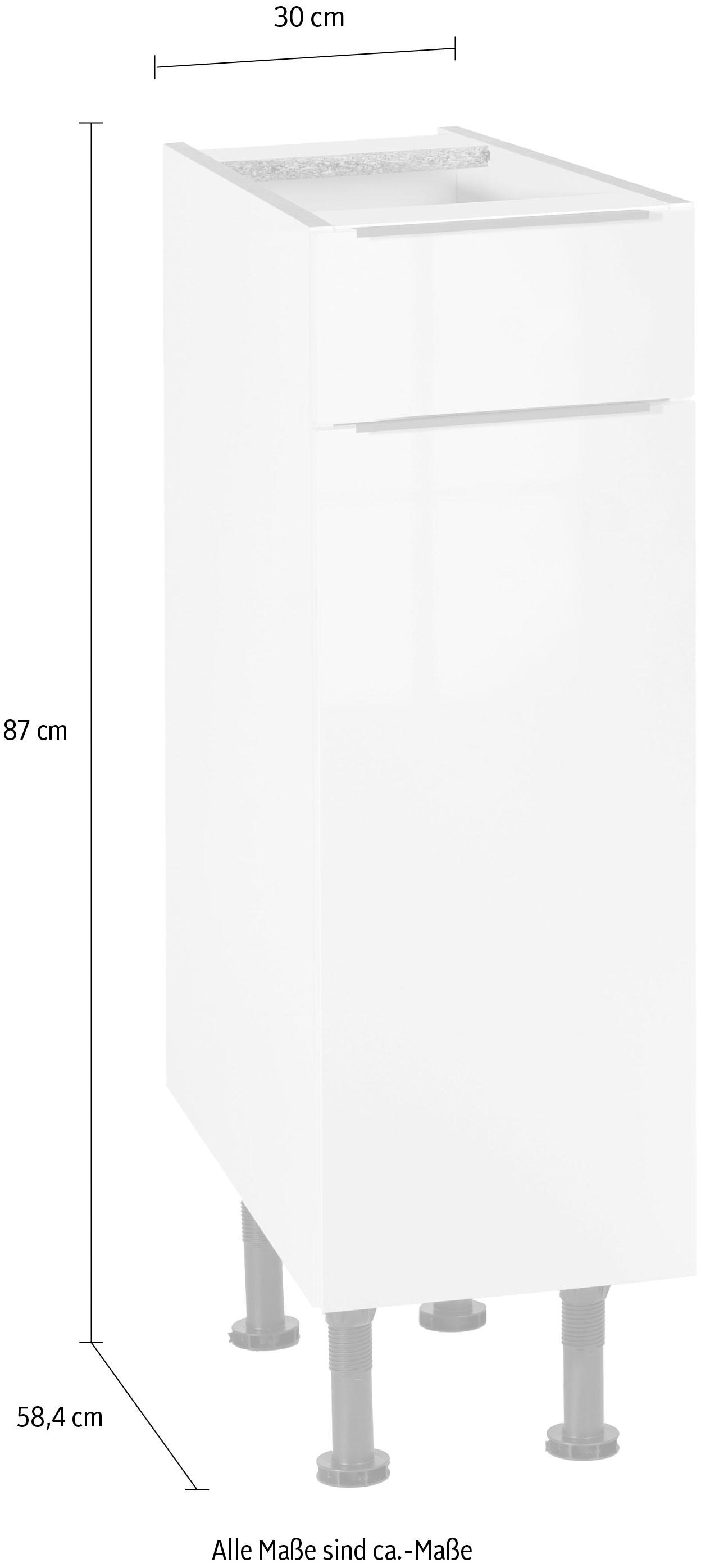 OPTIFIT Unterschrank »Tara«, mit Vollauszug und Soft-Close-Funktion, Breite 30 cm