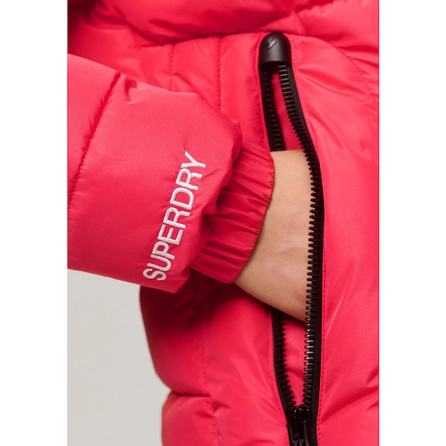 Superdry Steppjacke »HOODED SPIRIT SPORTS PUFFER«, mit Kapuze, aus  wasserabweisendem Material für kaufen | BAUR