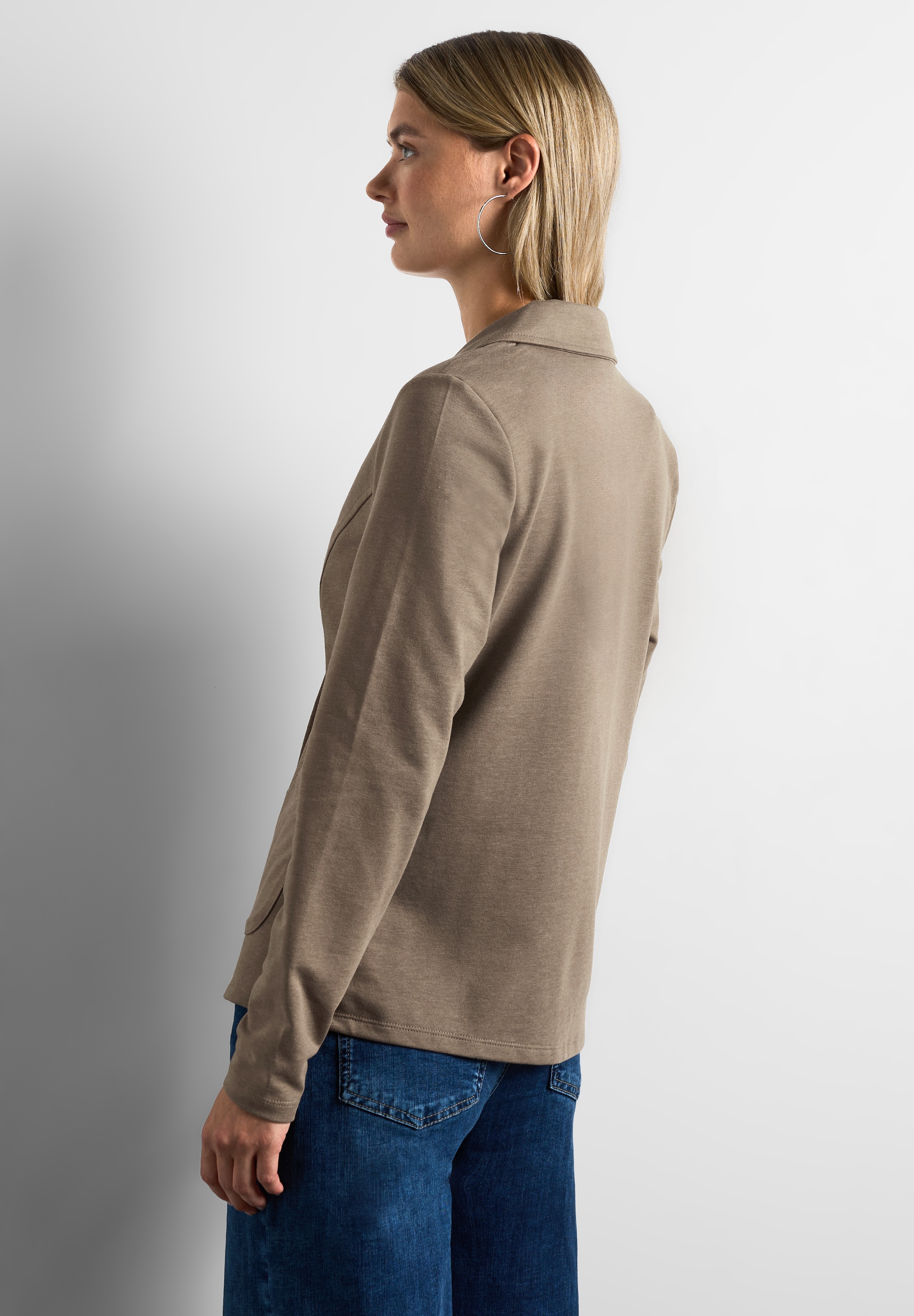 STREET ONE Sweatblazer, aus Baumwolle mit Stretchanteil