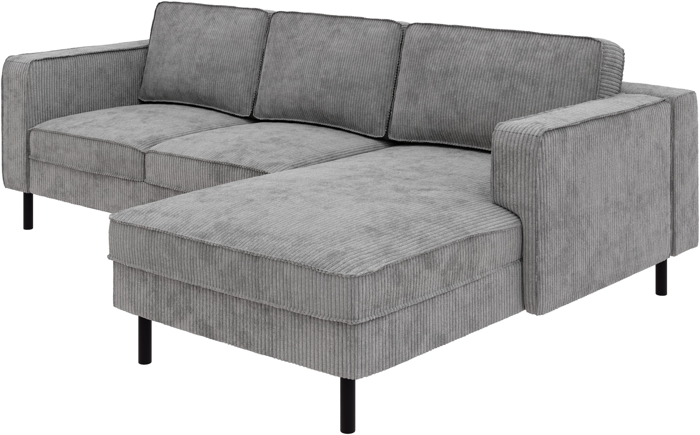 TRENDMANUFAKTUR Ecksofa »Watkins, Couch wahlweise mit Schlaffunktion & Bettkasten, auch in Cord«, Recamiere beidseitig montierbar, Sofa in L-Form, Breite 232 cm