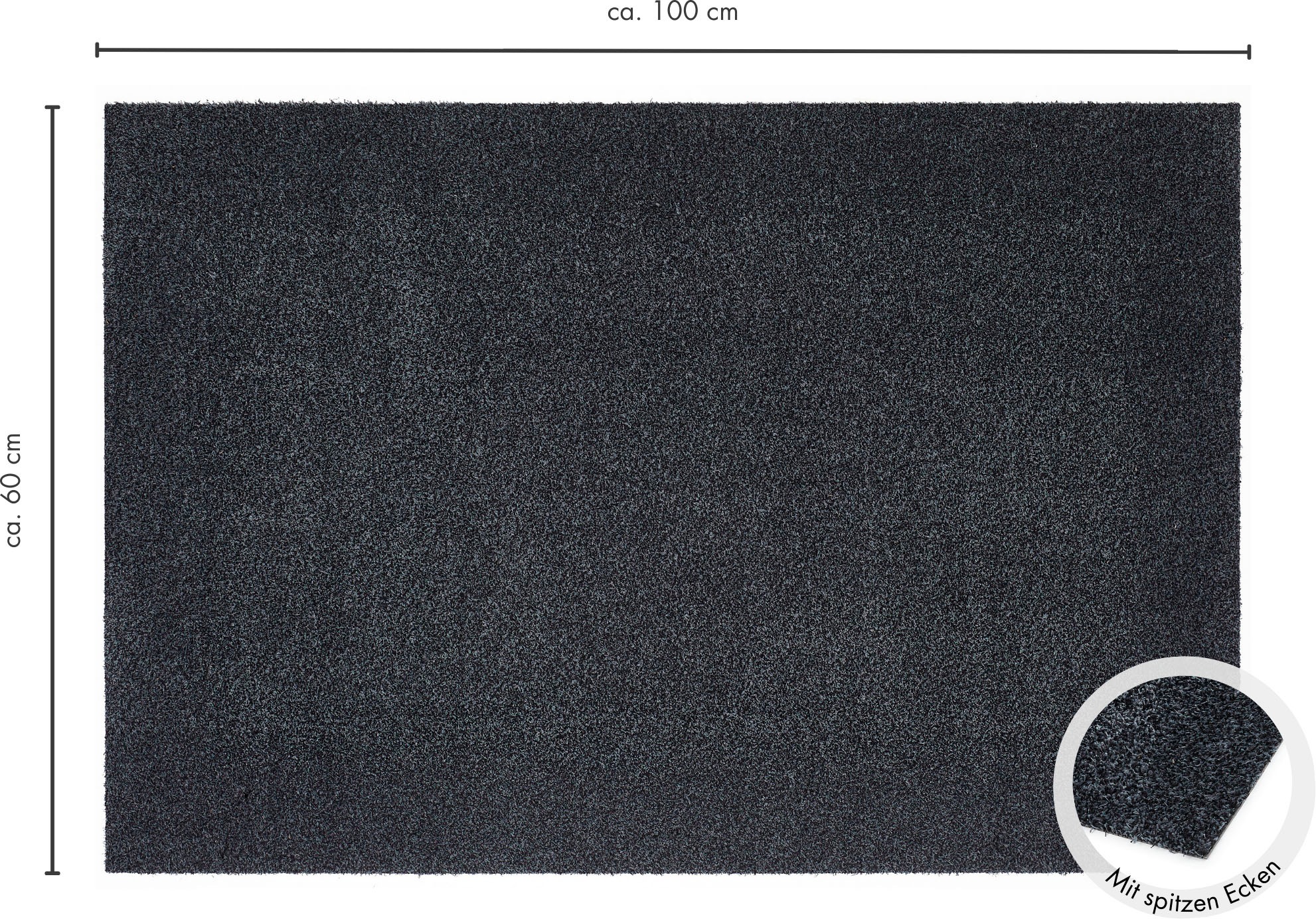 Thumbnail - Andiamo Fußmatte "Samson, Made in Netherlands" rechteckig 6 mm Höhe Schmutzfangmatte, waschbar, rutschhemmend, auch als ...