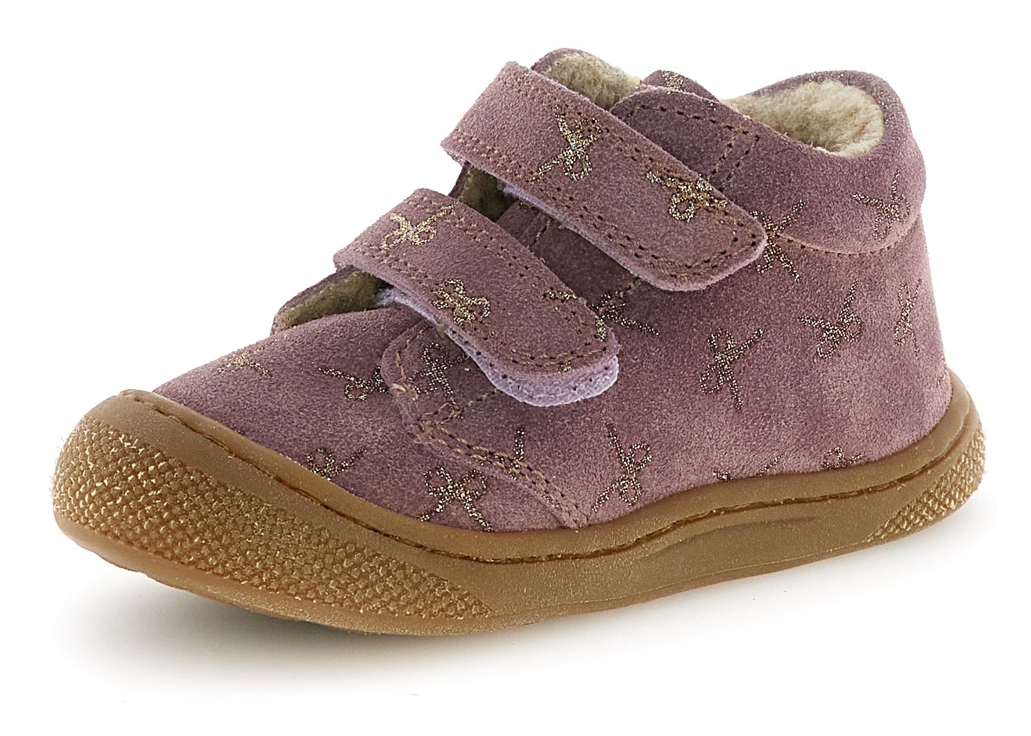 Naturino Lauflernschuh "Cocoon Wide" Barfußschuh, Klettschuh in weiter Form, Größenschablone zum Download