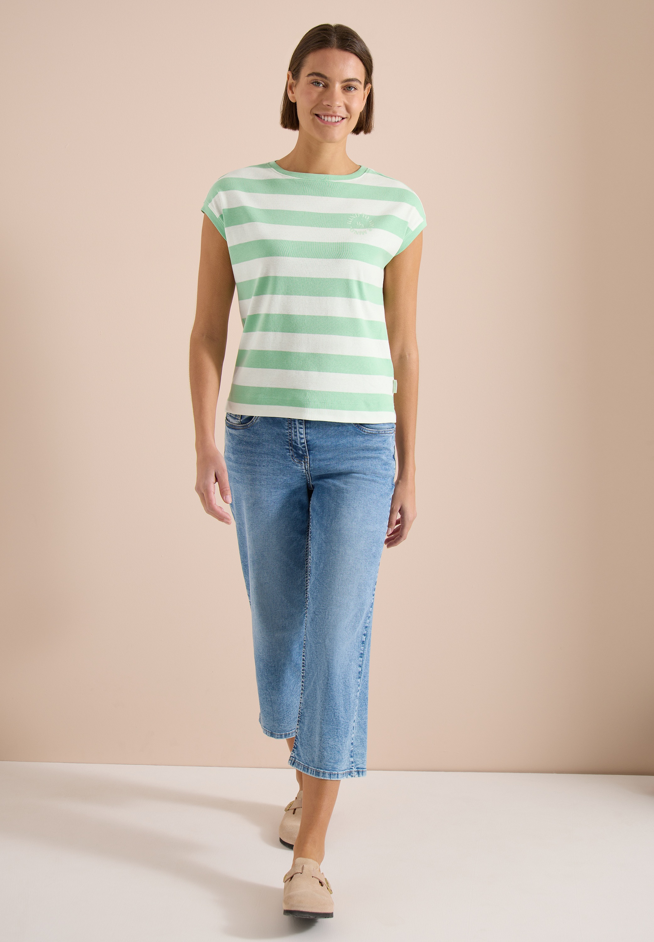 Cecil Print-Shirt aus reiner Baumwolle