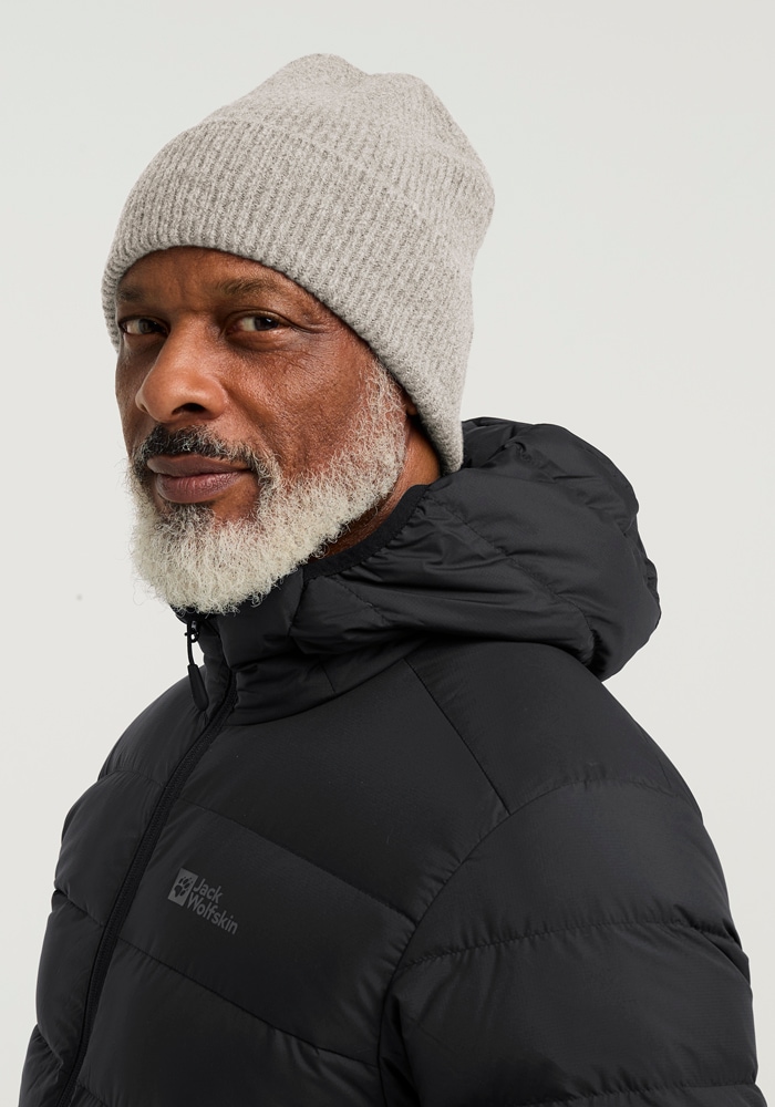 Jack Wolfskin Beanie »FUZZY BEANIE« Strickmütze, superweich, urbaner Look