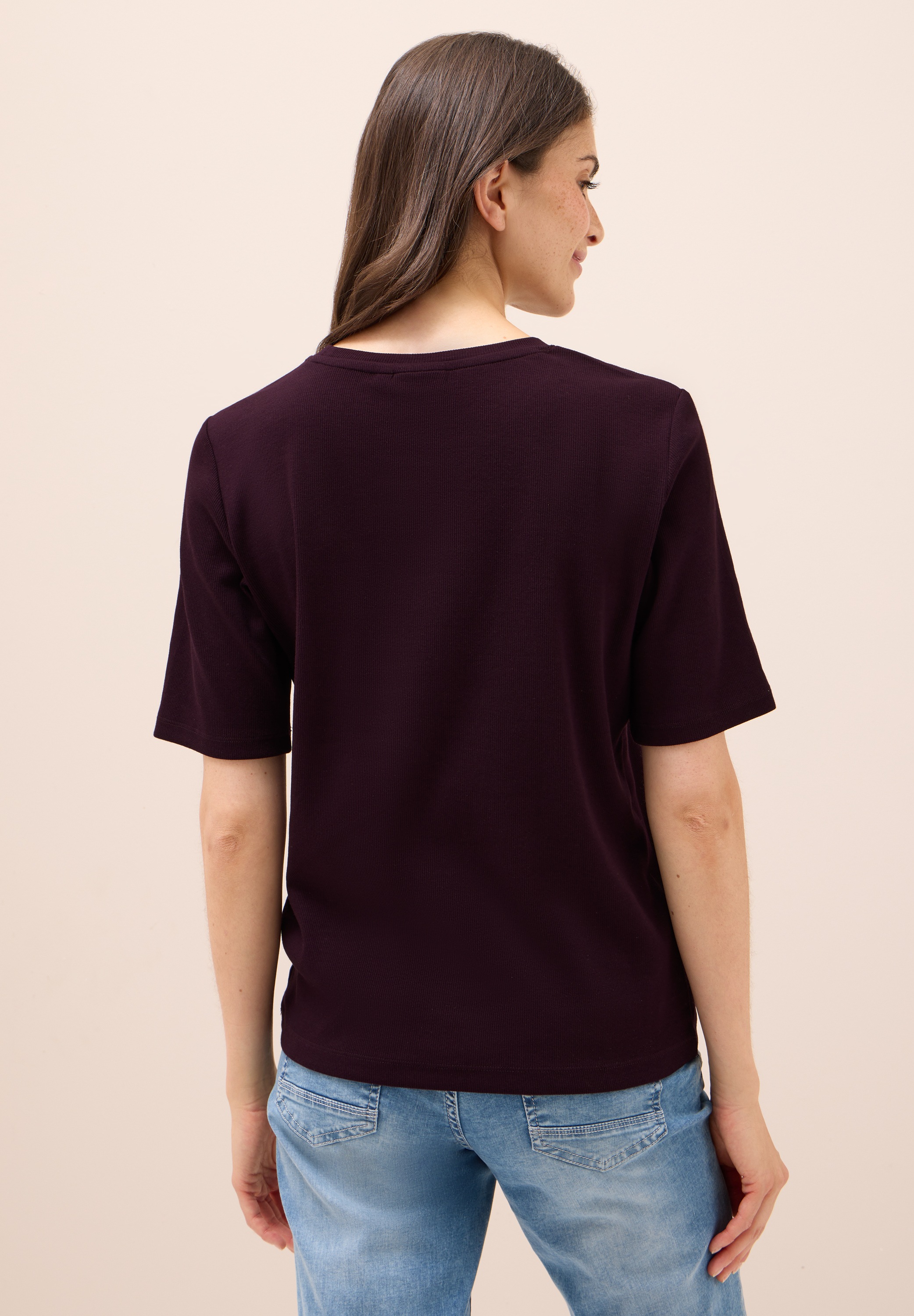 Cecil T-Shirt aus Baumwolle mit Stretchante günstig online kaufen