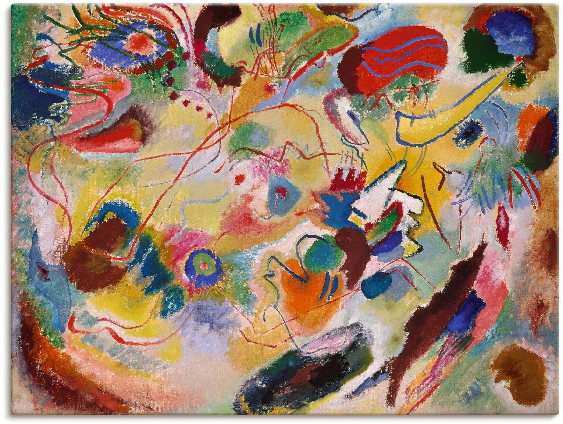 Artland Leinwandbild "Studie Komposition VII" Gegenstandslos 1 Stk. tlg. au günstig online kaufen