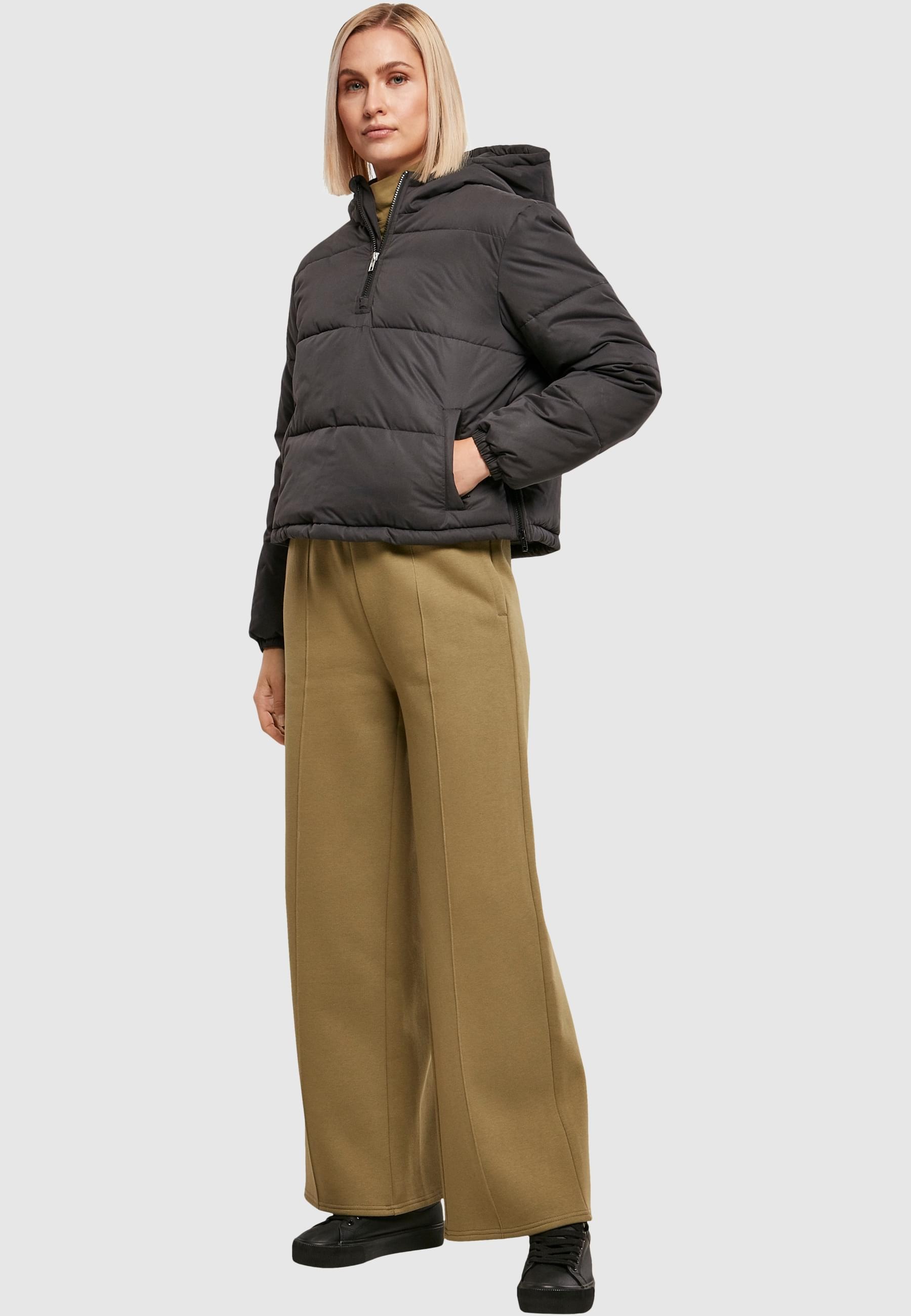 URBAN CLASSICS Winterjacke »Urban Classics Damen Ladies Puffer Pull Over Jacket«, (1 St.), mit Kapuze