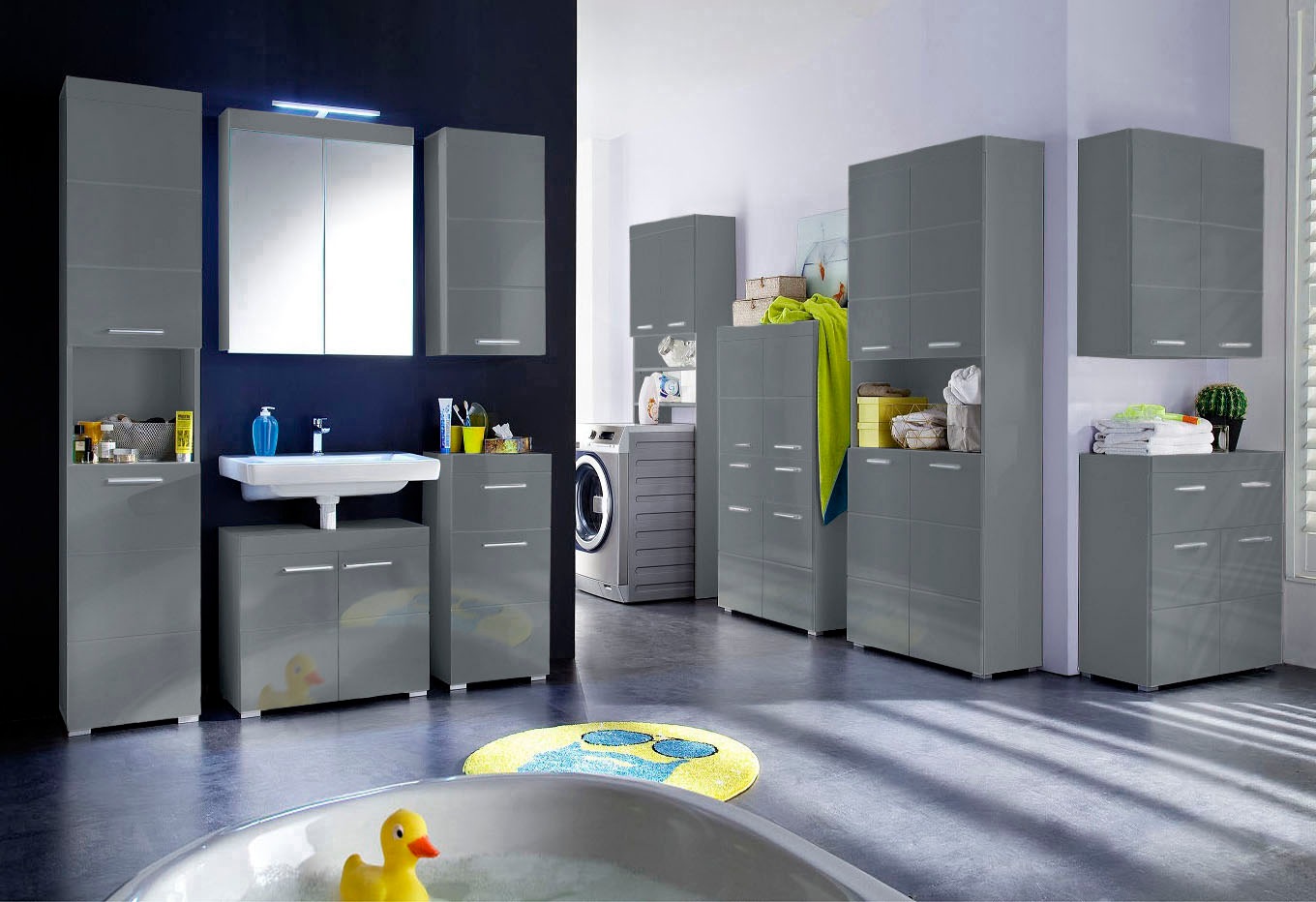 welltime Badmöbel-Set »Avena« Set, 5 Stk. tlg.