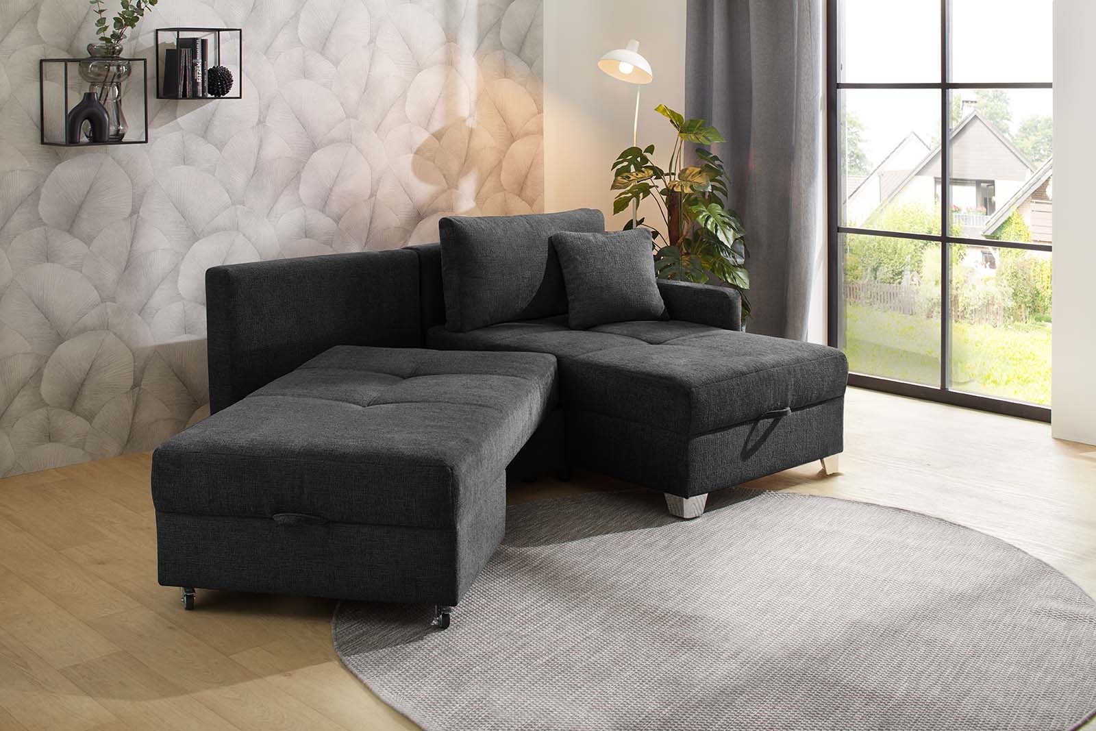 Jockenhöfer Gruppe Ecksofa "Lemberg L-Form, B: 232 cm, Dreh-Schwenk-Ottoman günstig online kaufen