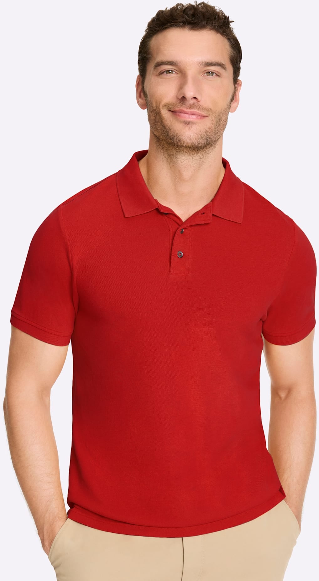 Catamaran Kurzarm-Poloshirt Men Cherry Size 64/66