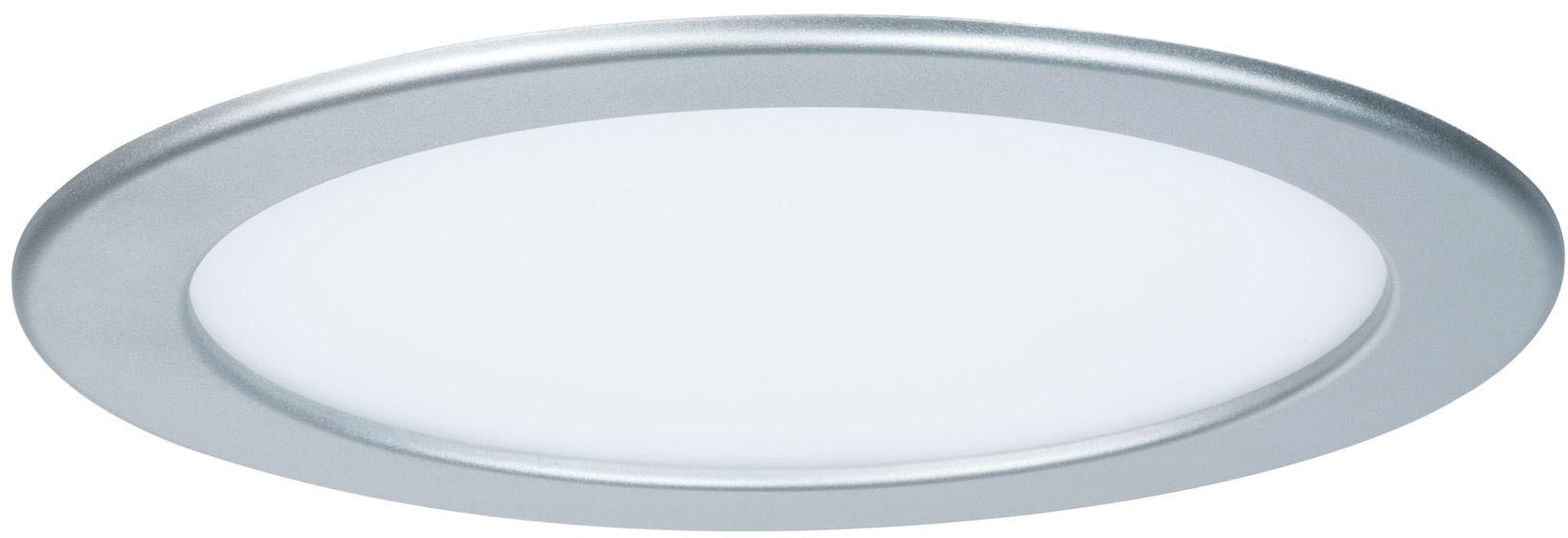 PAULMANN LED Panel "LED Einbaupanel rund 220mm 16,5W 4.000K", 1, Ø 22cm H: 0,5cm, 1 Stk., grau, Badezimmer, Leuchten, LED Einbaupanel rund 220mm