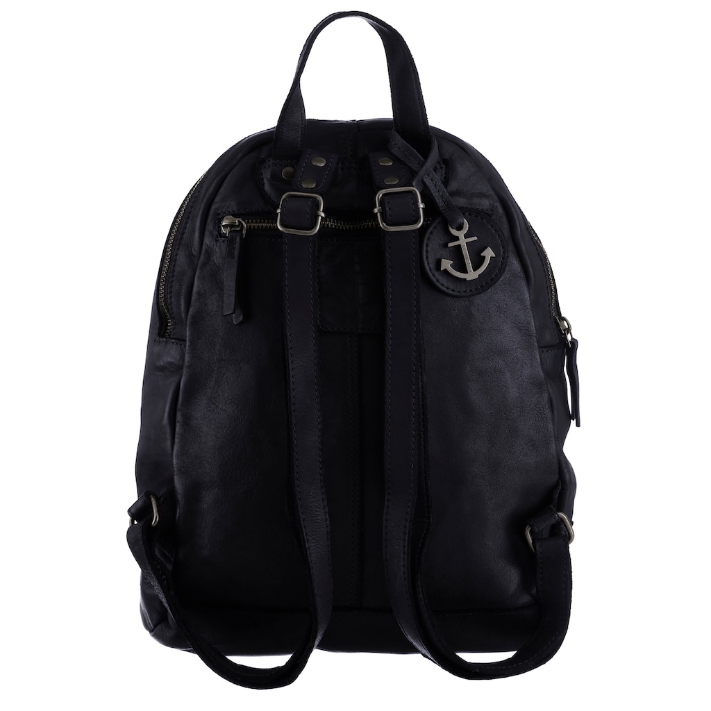 HARBOUR 2nd Cityrucksack »Meghan«, aus Leder mit typischen Marken-Anker-Label und Schmuckanhänger