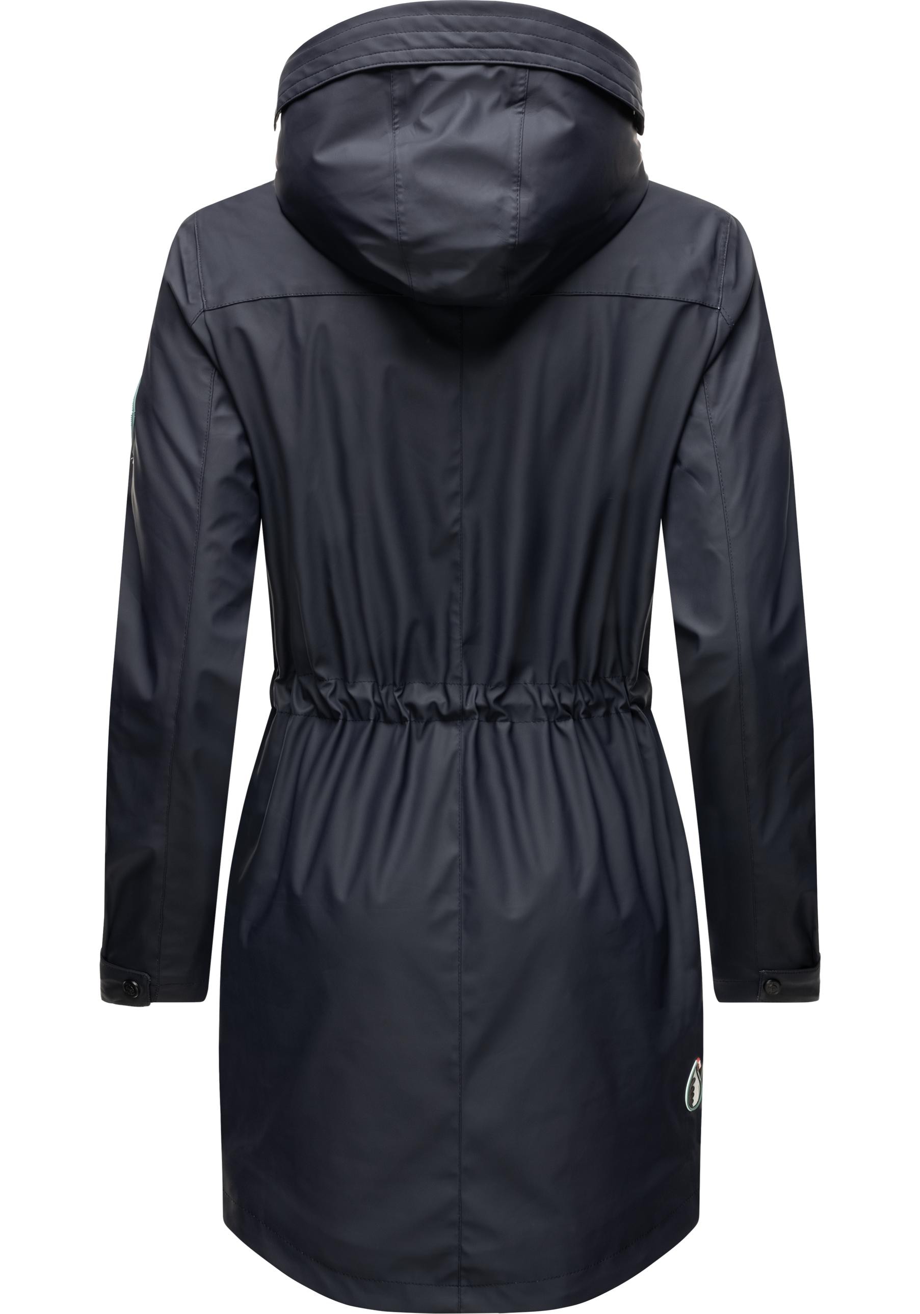 Navahoo Outdoorjacke »Deike«, mit Kapuze, modischer Damen Outdoor Regenmantel