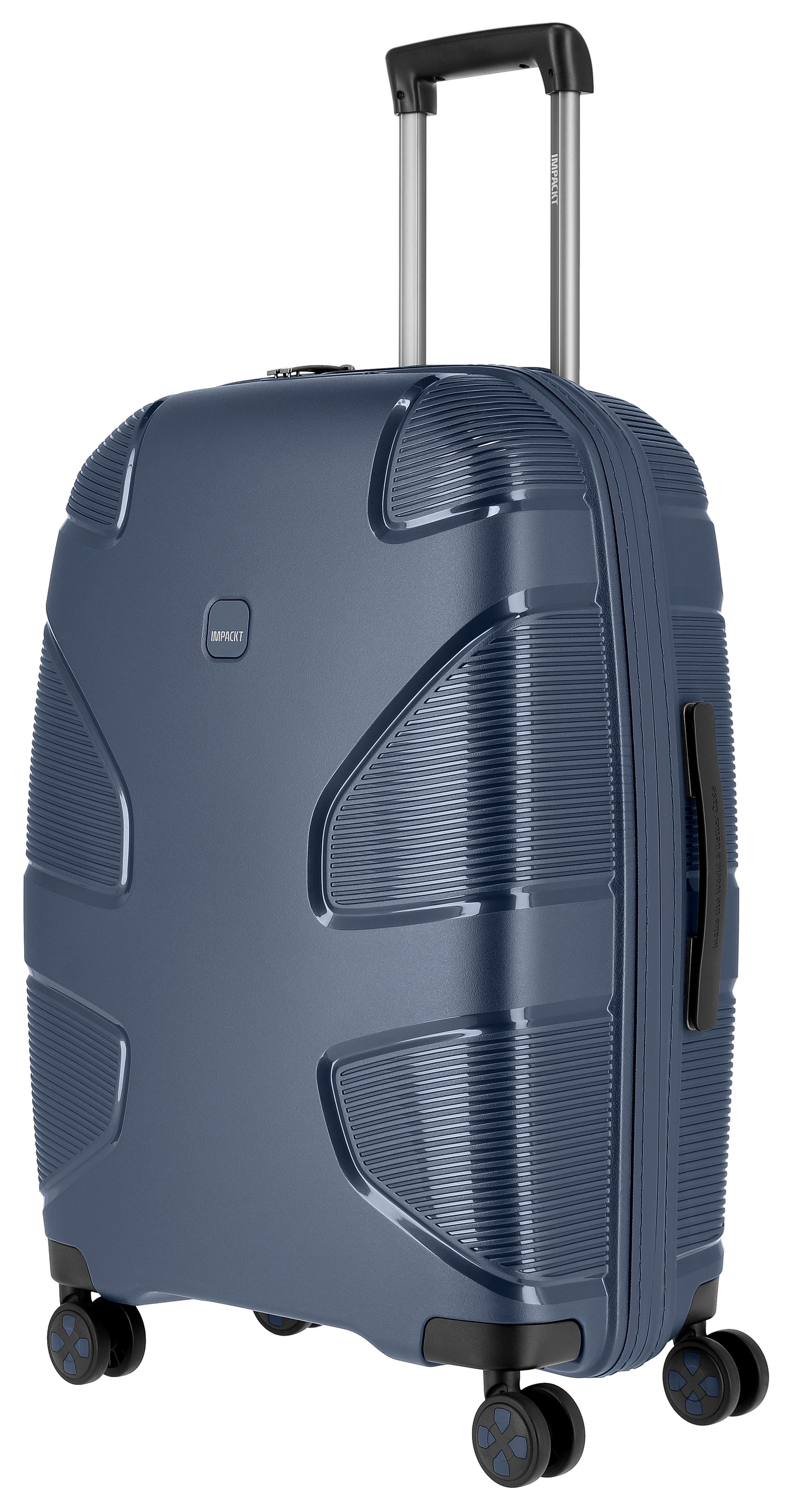 IMPACKT Hartschalen-Trolley »IP1, verschiedene Größen und Farben«, 4 Rollen, Hartschalen-Koffer vegan Koffer Reisegepäck USB-Port TSA Zahlenschloss