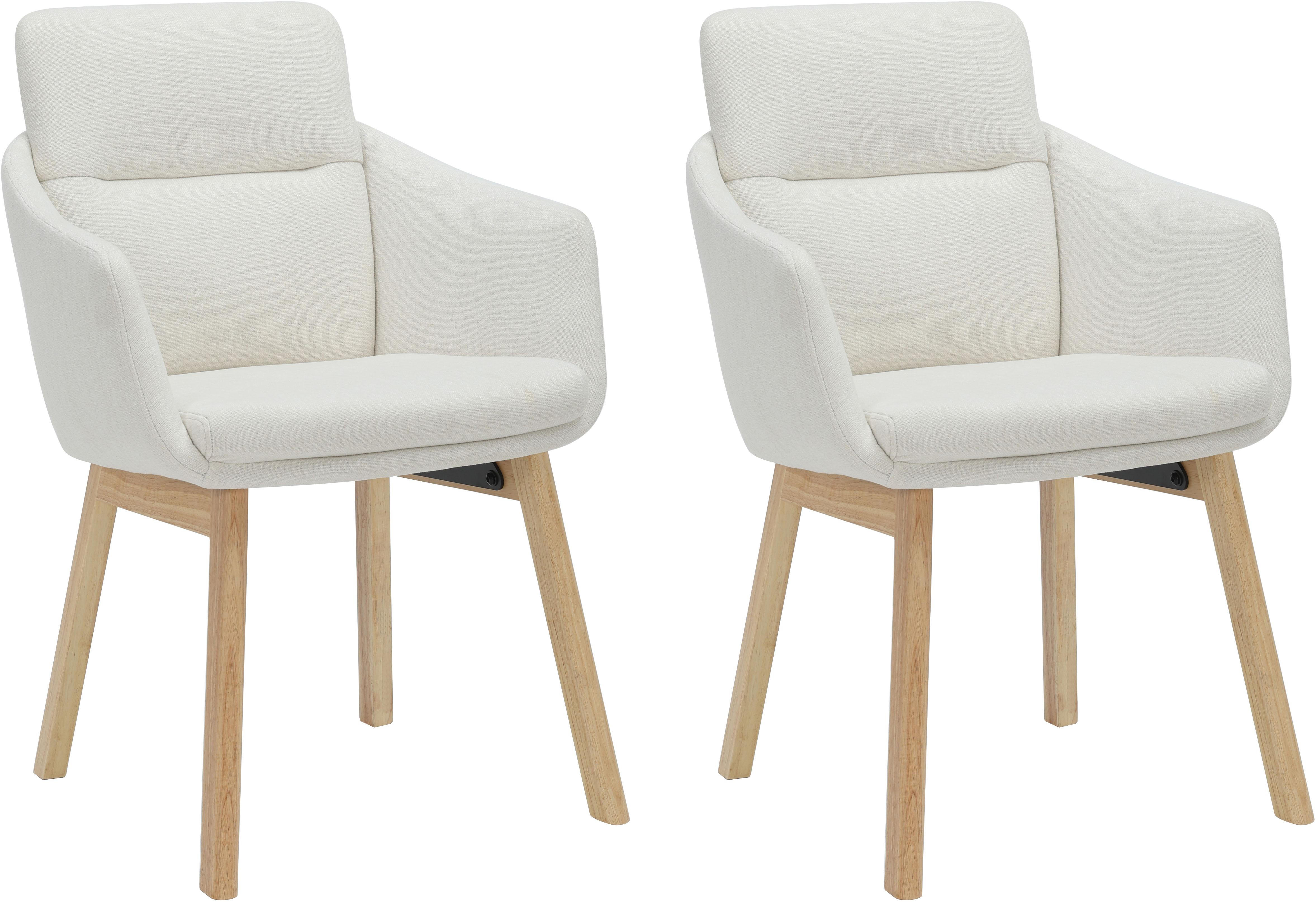OTTO home Esszimmerstuhl "Hadelin" () 1 Stk.pflegeleichter Webstoff, massives Echtholzgestell, Sitzhöhe ca. 50 cm