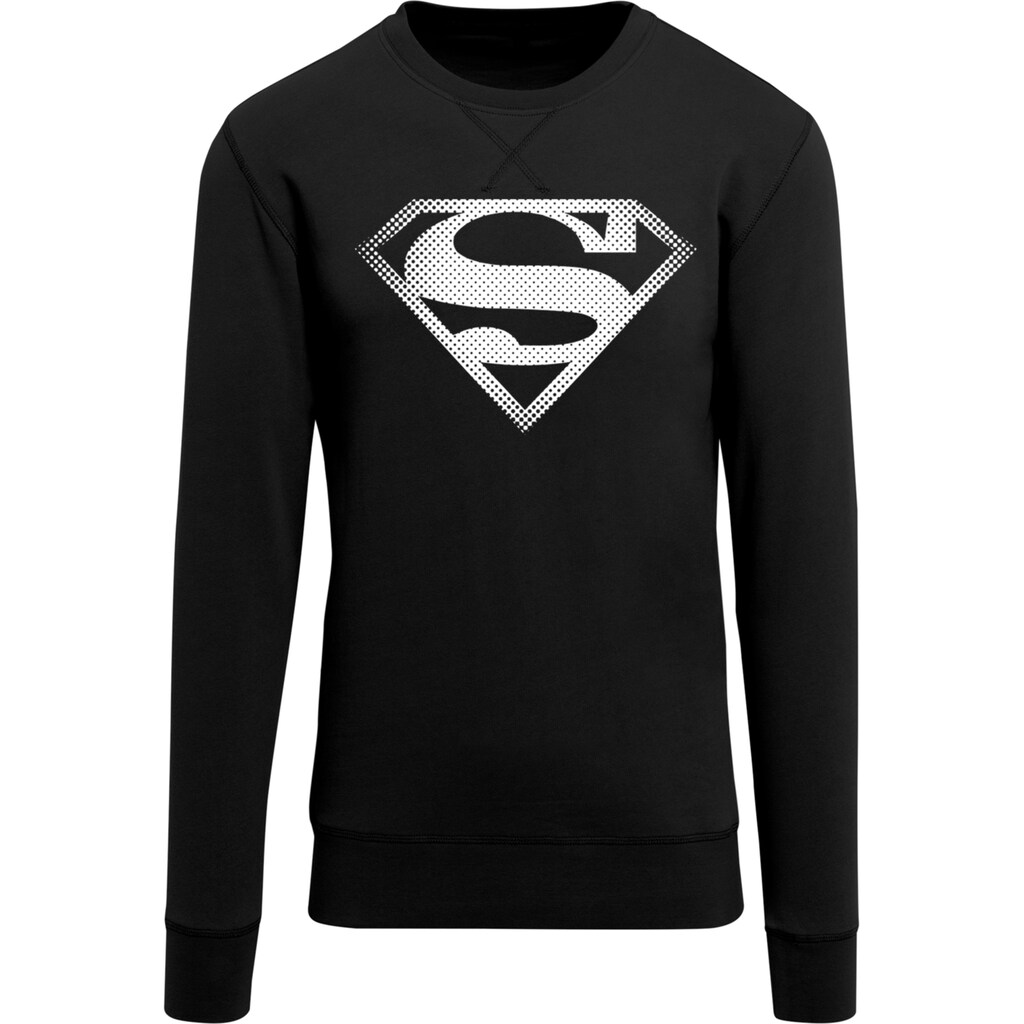 F4NT4STIC Rundhalspullover »F4NT4STIC Herren Superman Spot Logo with Light Crew sweatshirt«, (1 tlg.)