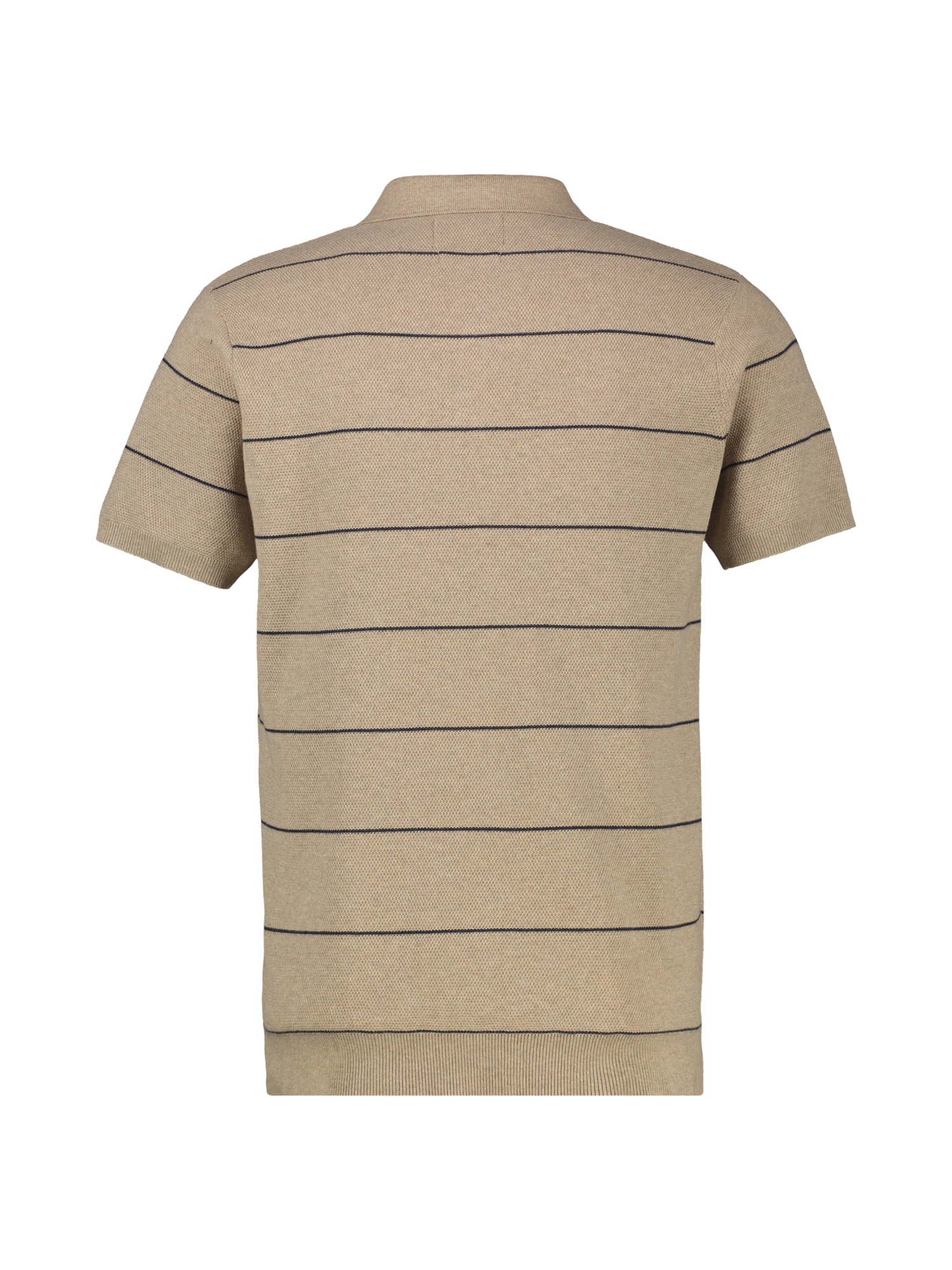 LERROS Poloshirt »Strick-Polo-Shirt mit Streifenmuster aus reiner Baumwolle«