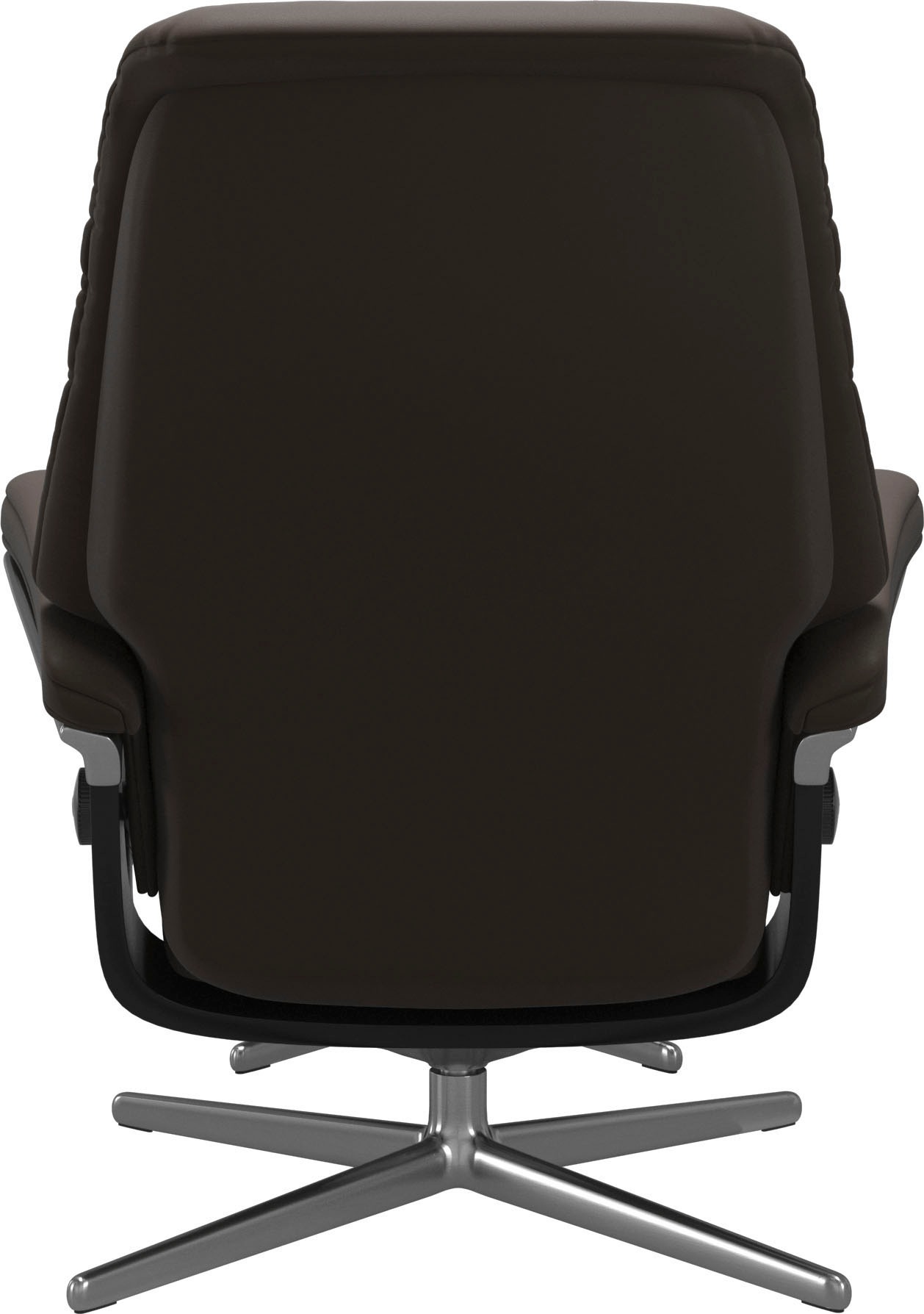 Fußhocker STRESSLESS "Sunrise", braun (braun batick), B:57cm H:42cm T:40cm, Leder BATICK: BATICK ist ein leicht korrigiertes, durchgefärbtes und genarbtes Möbelleder, bei dem die meisten Unebenheiten und Spuren in der Regel entfernt wurden., Hocker, Fußho 6