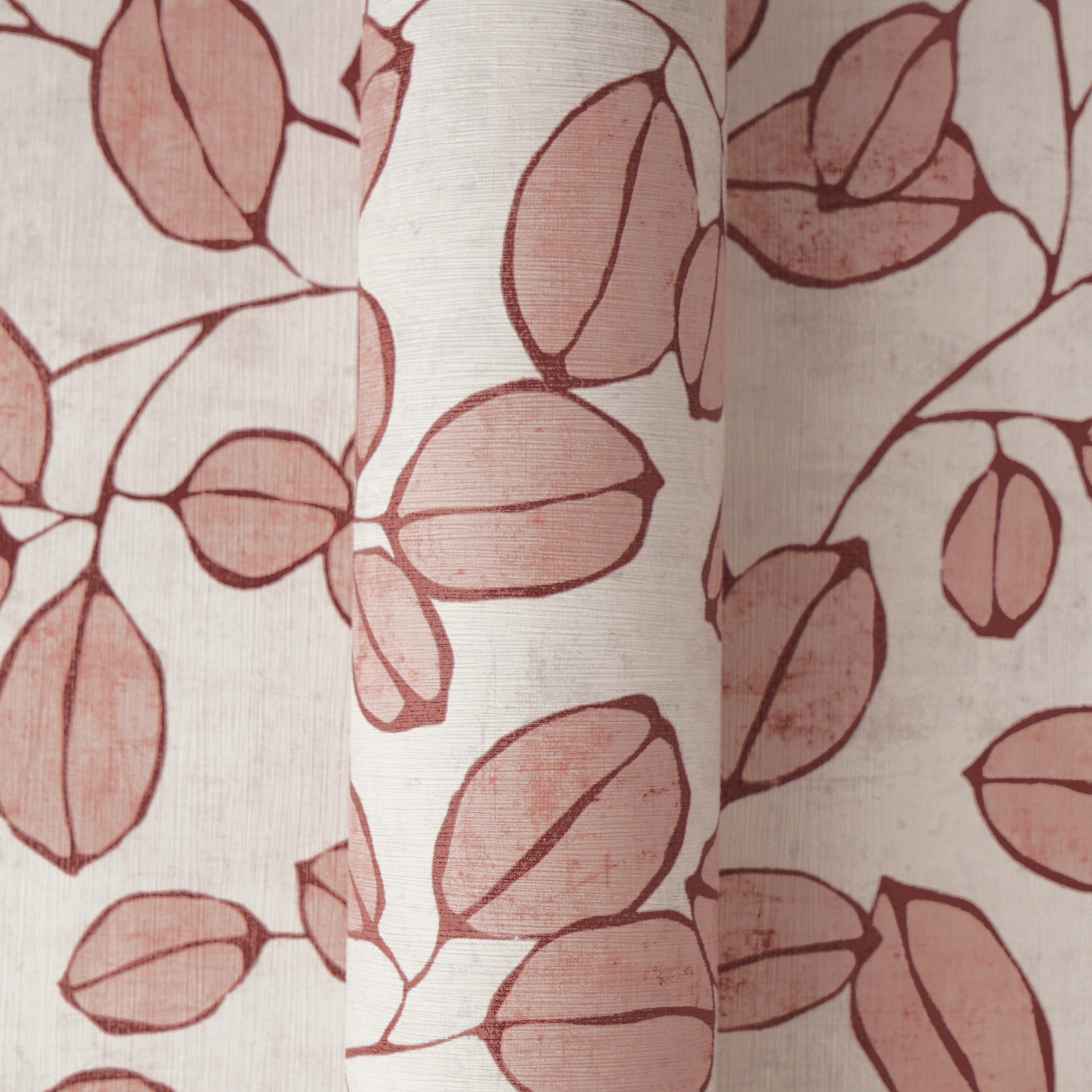 Thumbnail - A.S. Création Vliestapete "Botanische Mustertapete mit gezeichneten Blättern" matt strukturiert Klares Blattdesign für n...