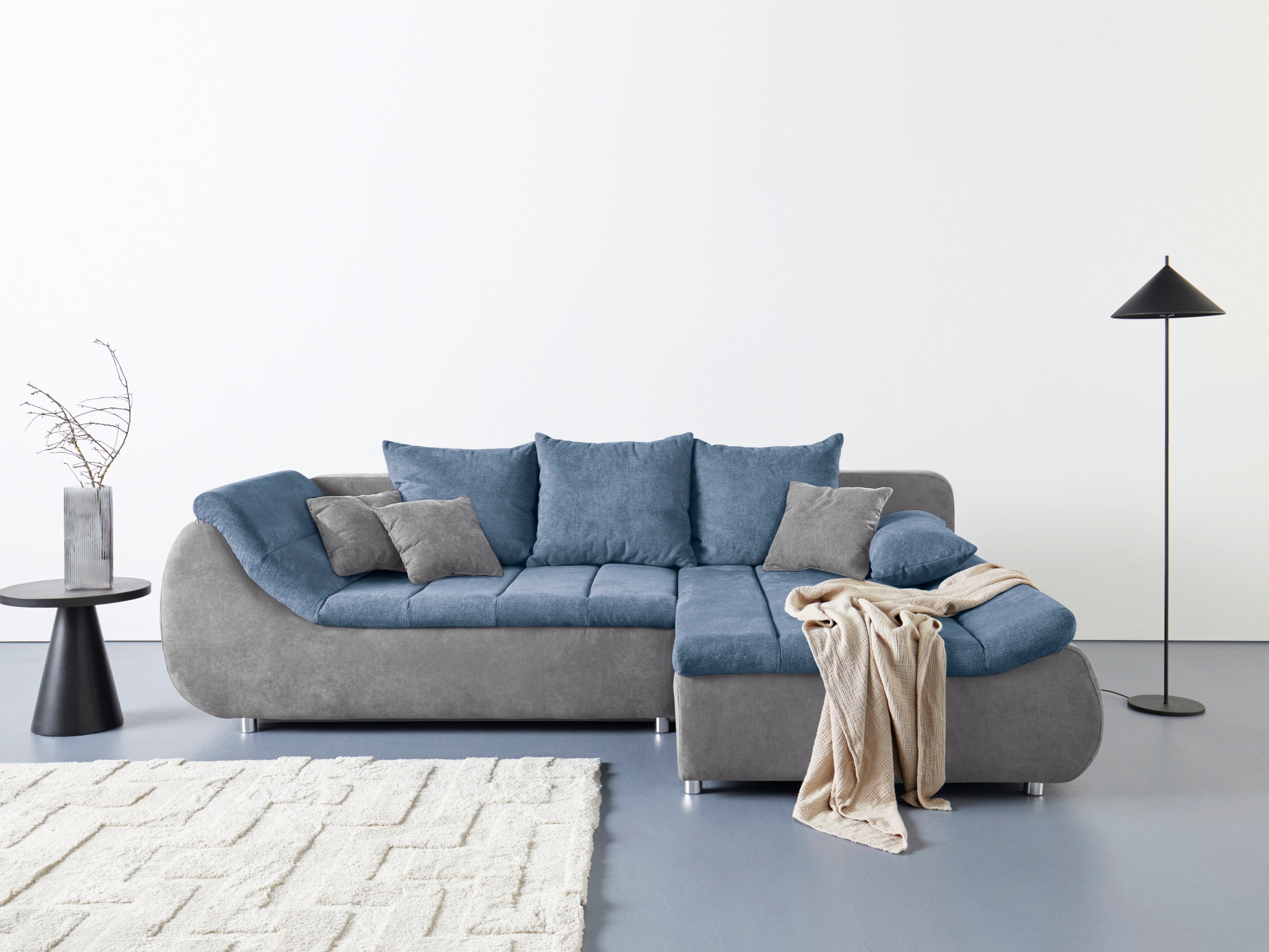 Home affaire Ecksofa "Imola, elegant und modern, aktuelle Steppung im Sitz, günstig online kaufen